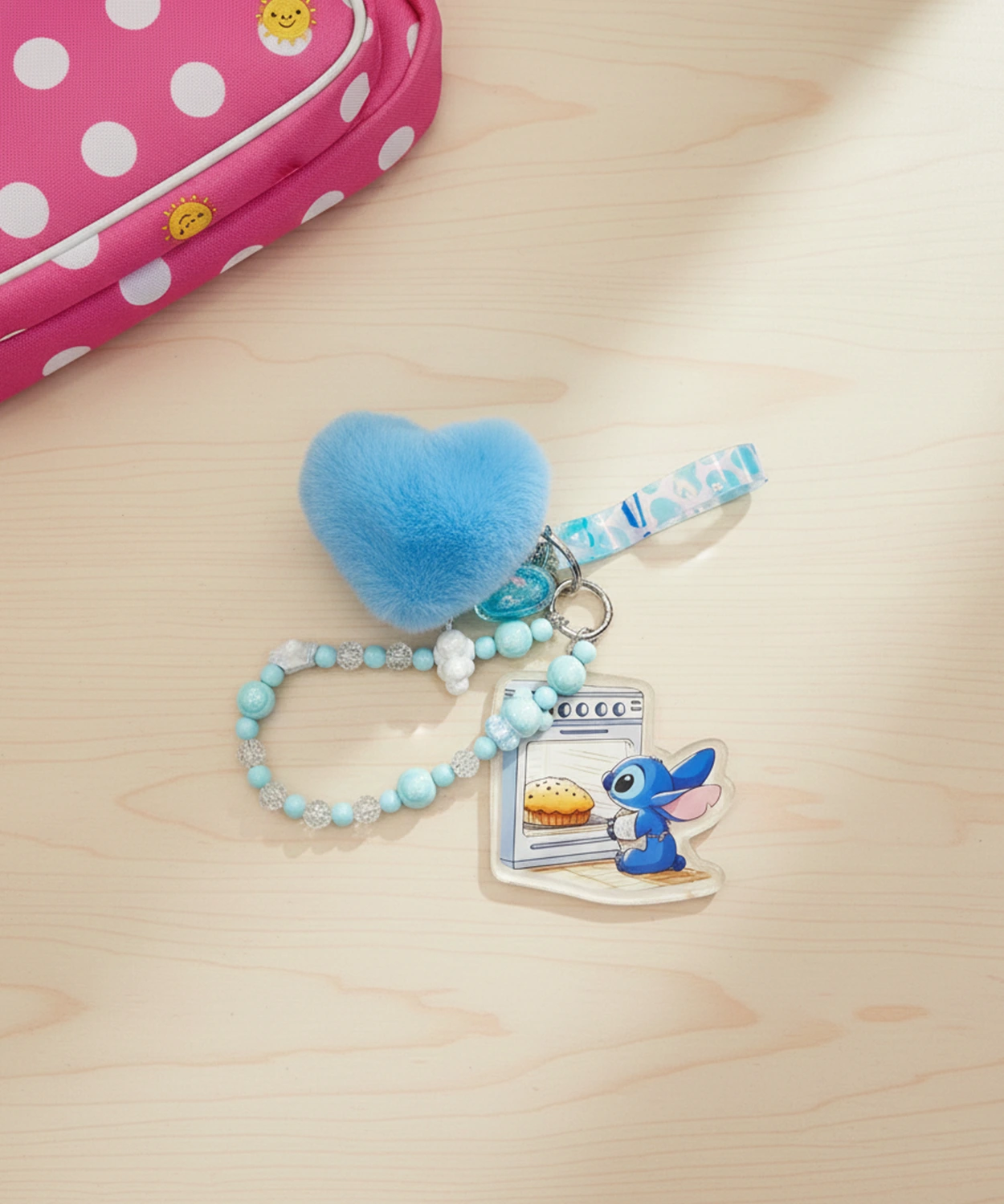 Stitch Baking Fun Keychain