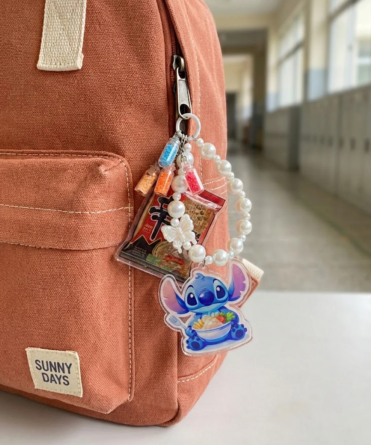 Stitch and Spicy Ramen Keychain