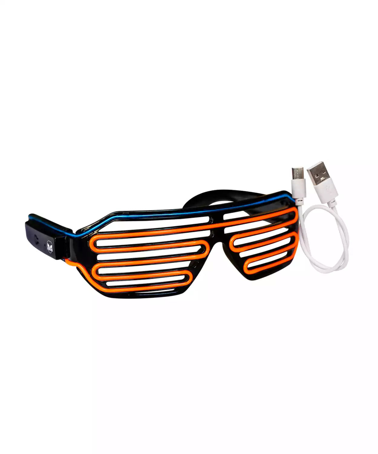 Rave Shade Unisex Wireless Led Glasses- Orange Blue