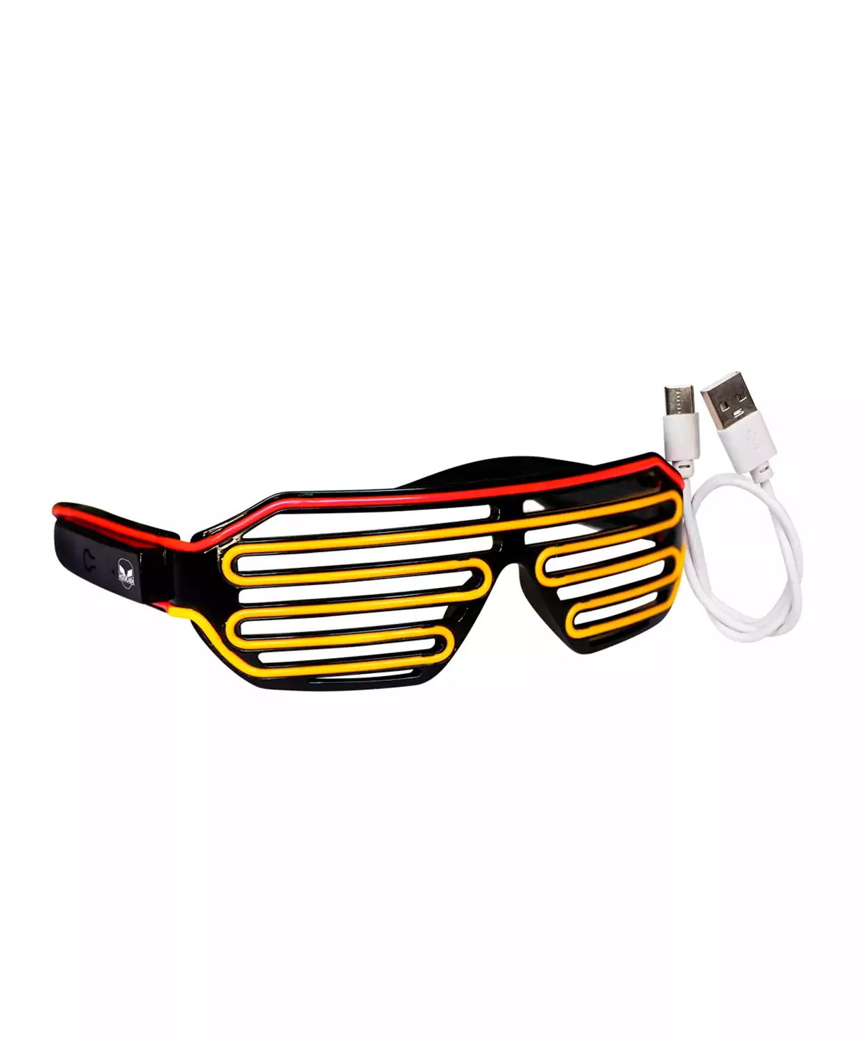 Rave Shade Unisex Wireless Led Glasses- Yellow Orange