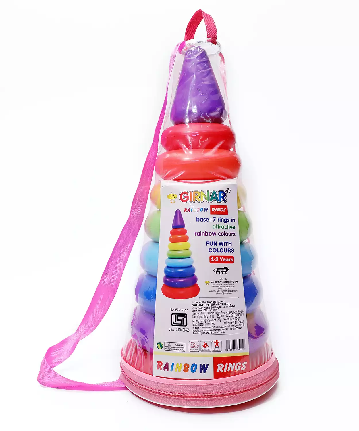 Girnar Rainbow Rings Poly Bag