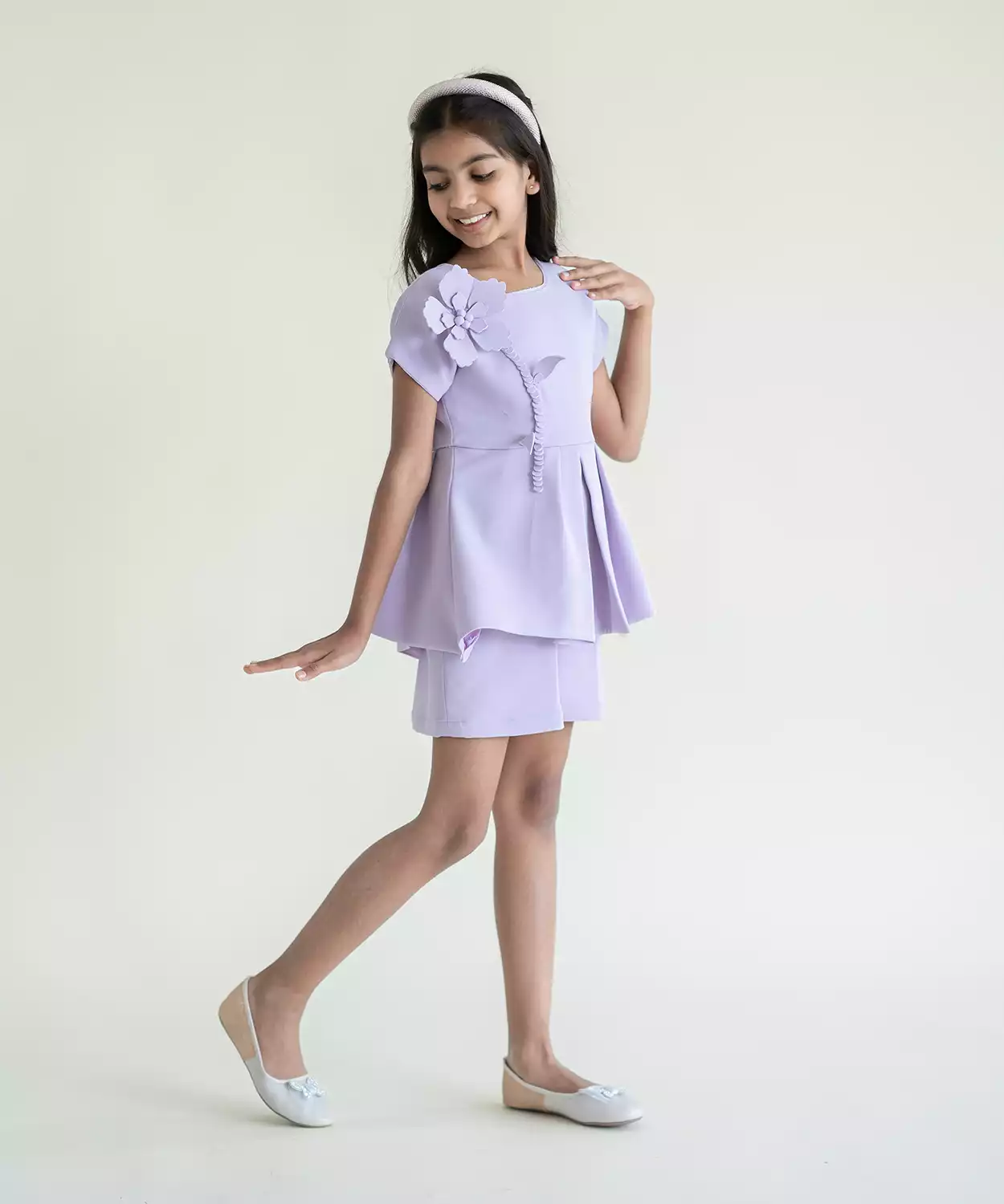 Violet Whisper Purple Playsuit