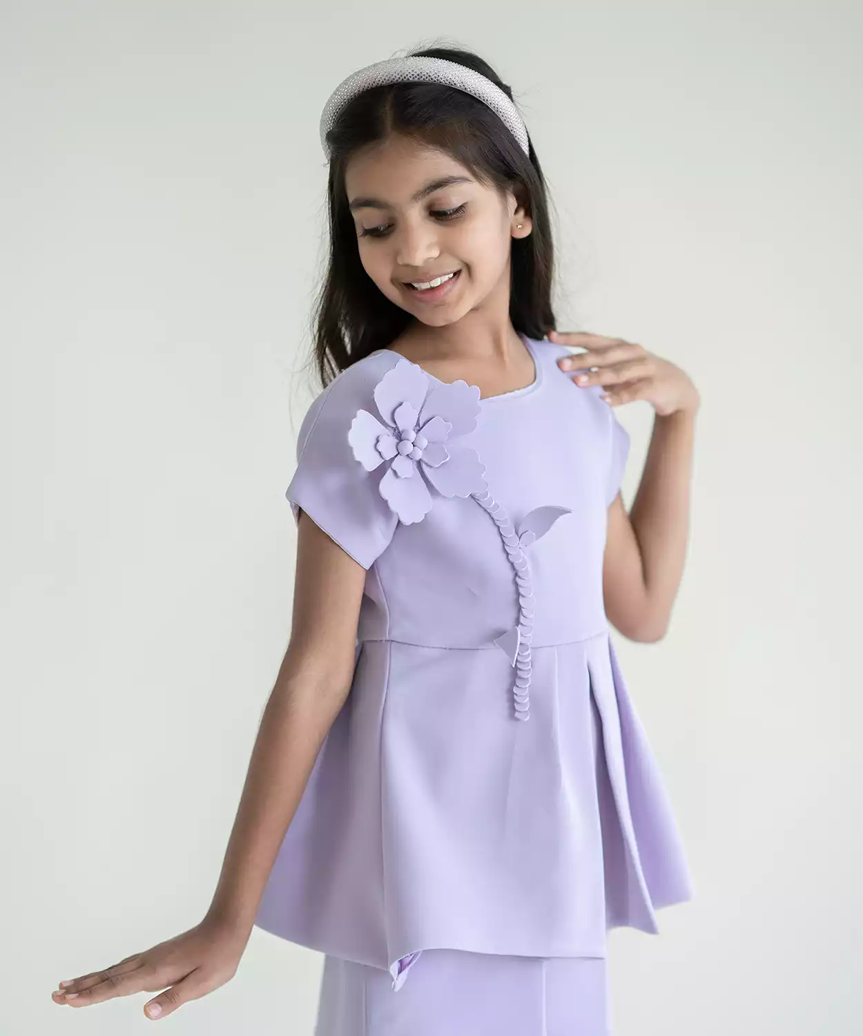 Violet Whisper Purple Playsuit