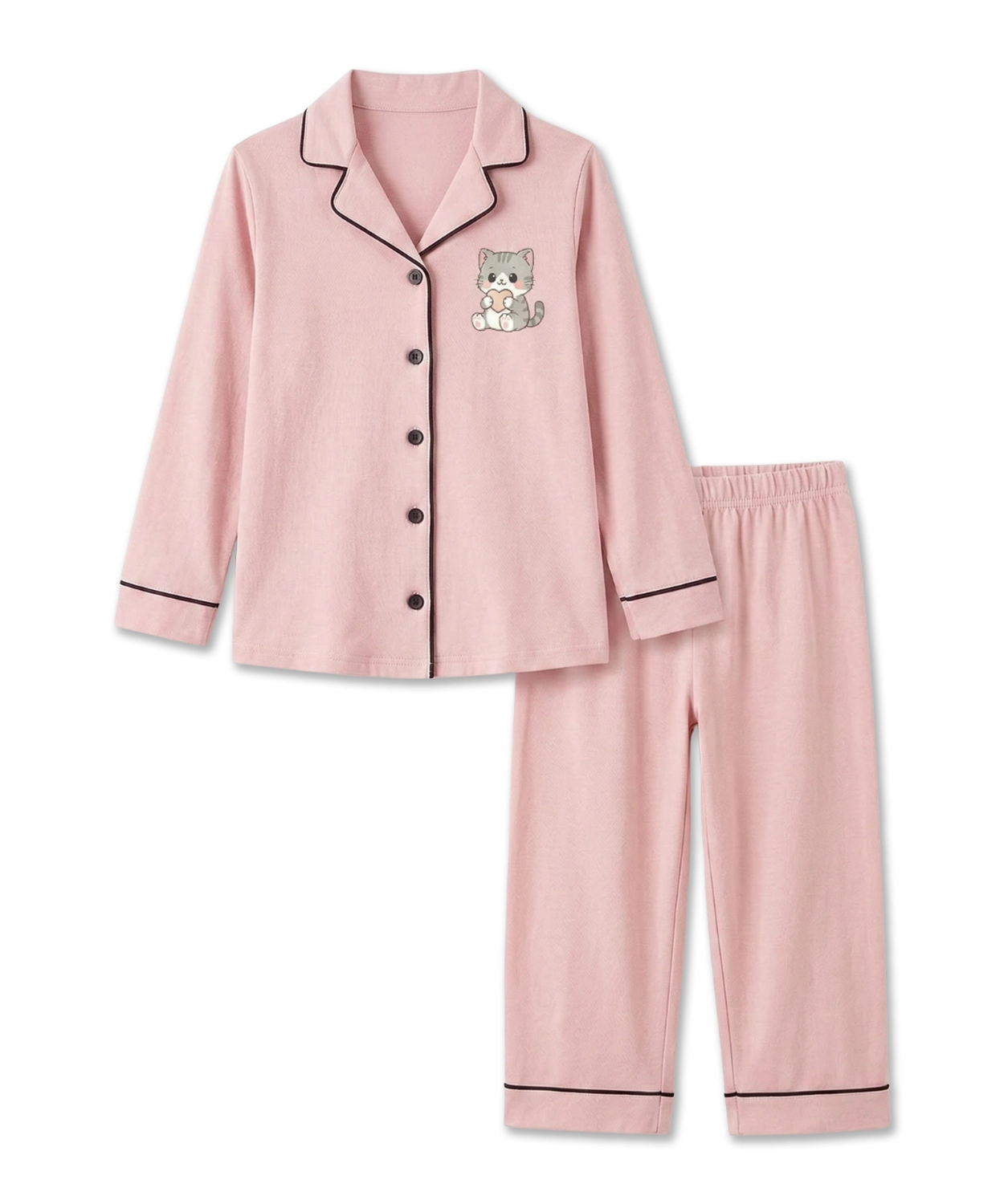 Kitty Love Baby Pink Night Suit