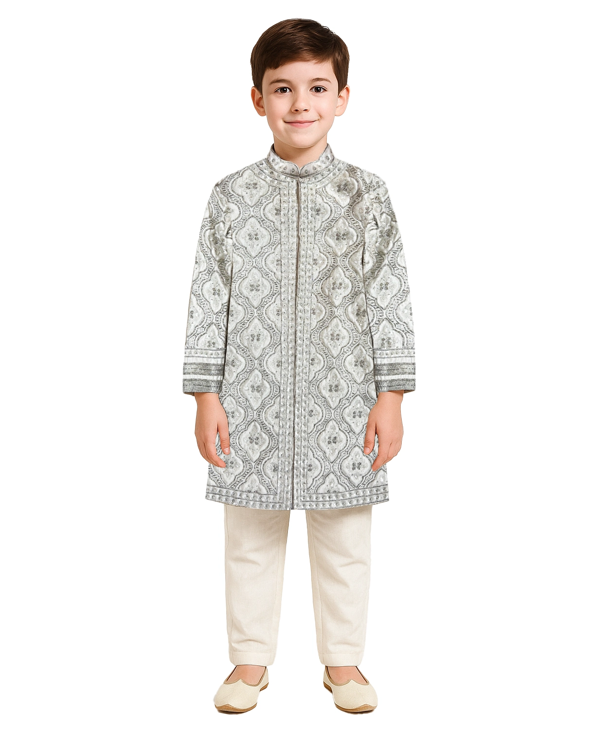 Embroidered Sherwani Set for Boys
