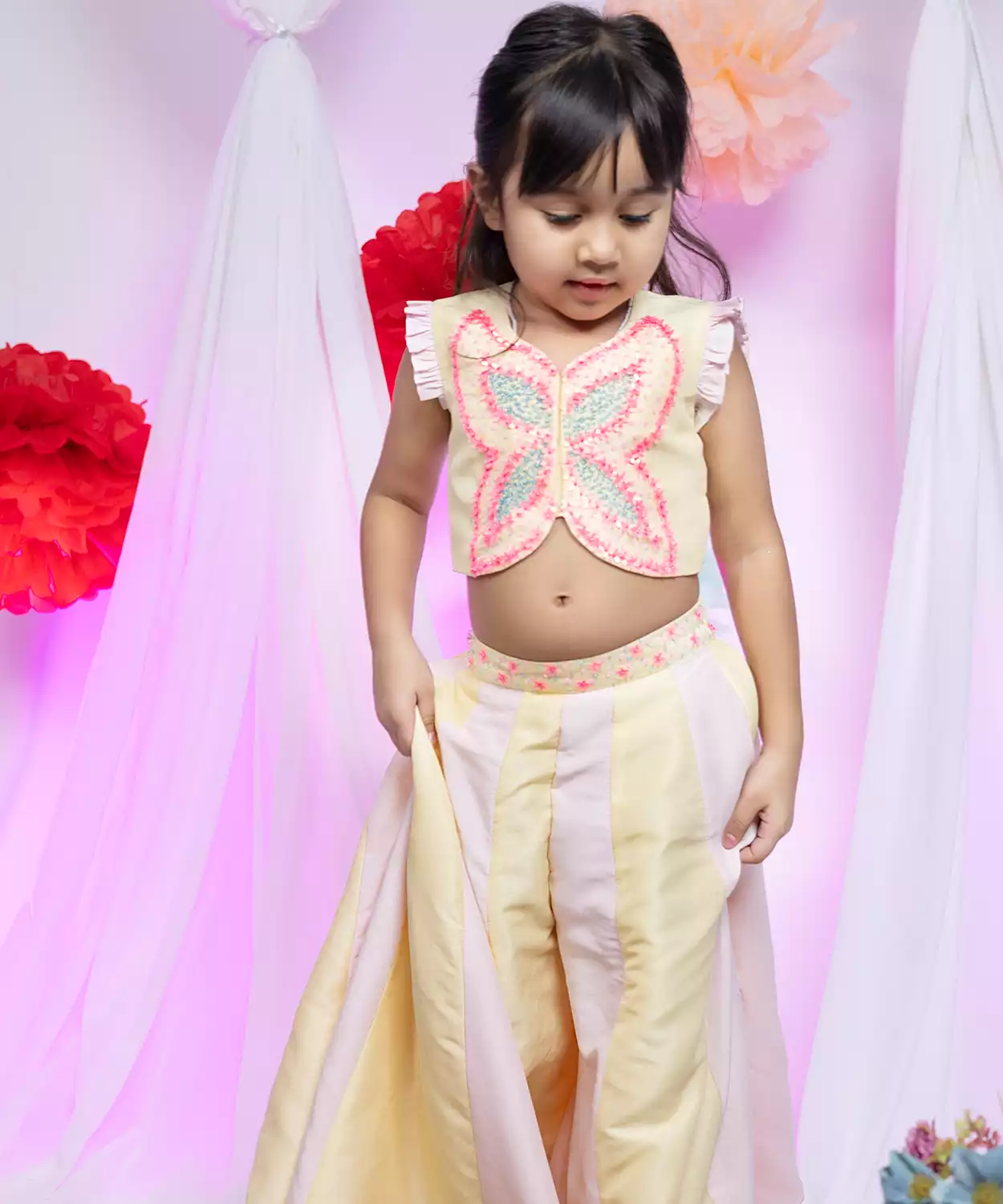 Butterfly Top And Palazzo Set