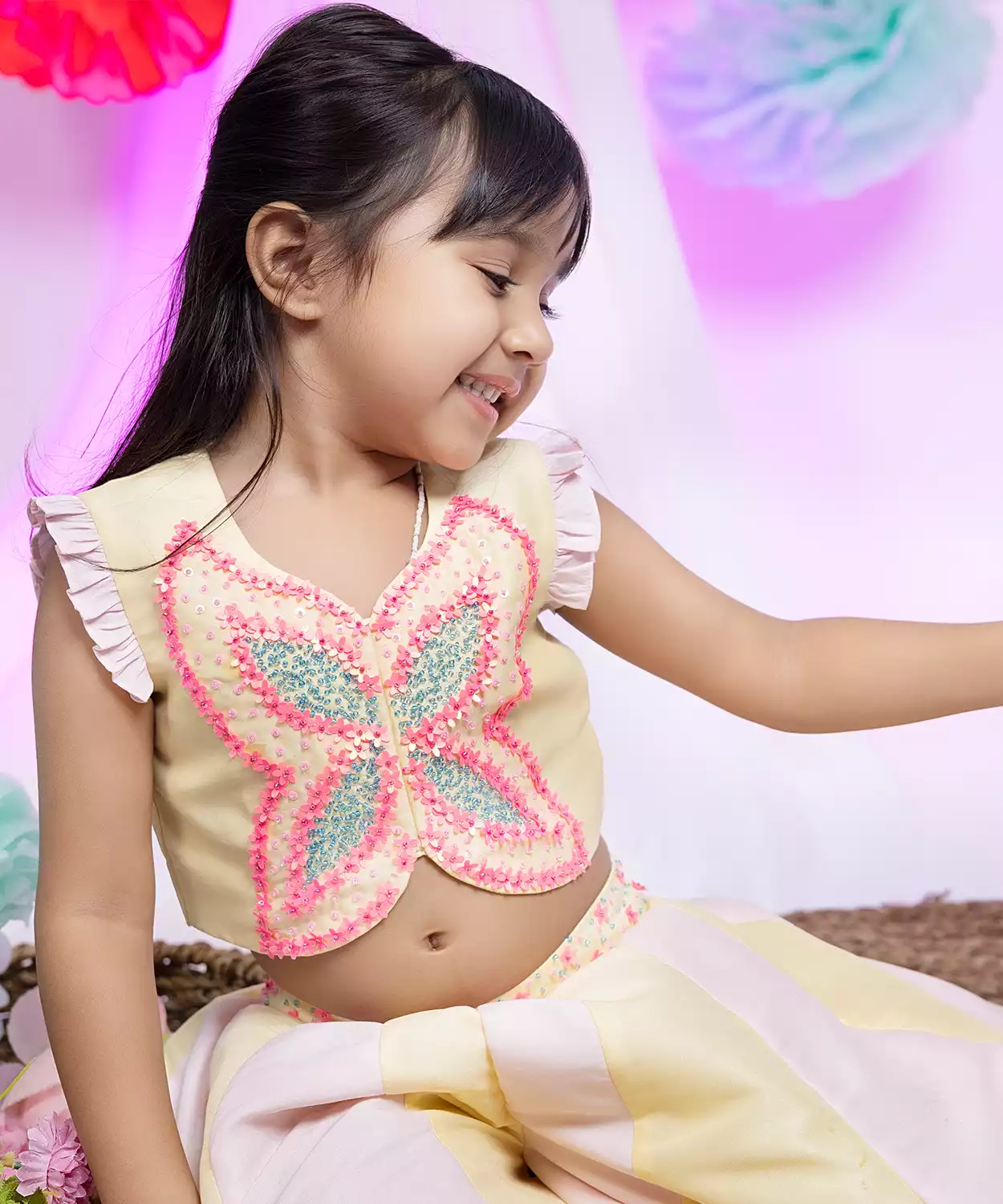 Butterfly Top And Palazzo Set