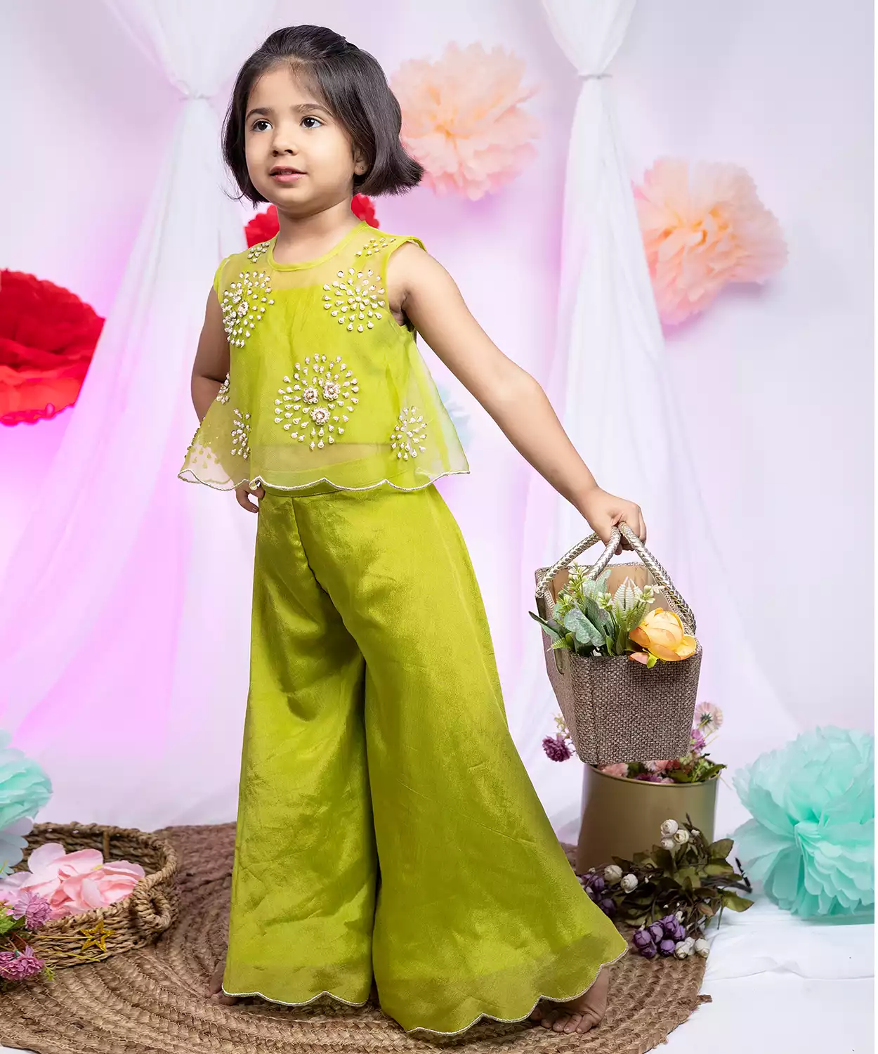 Pearl Glam Palazzo Set