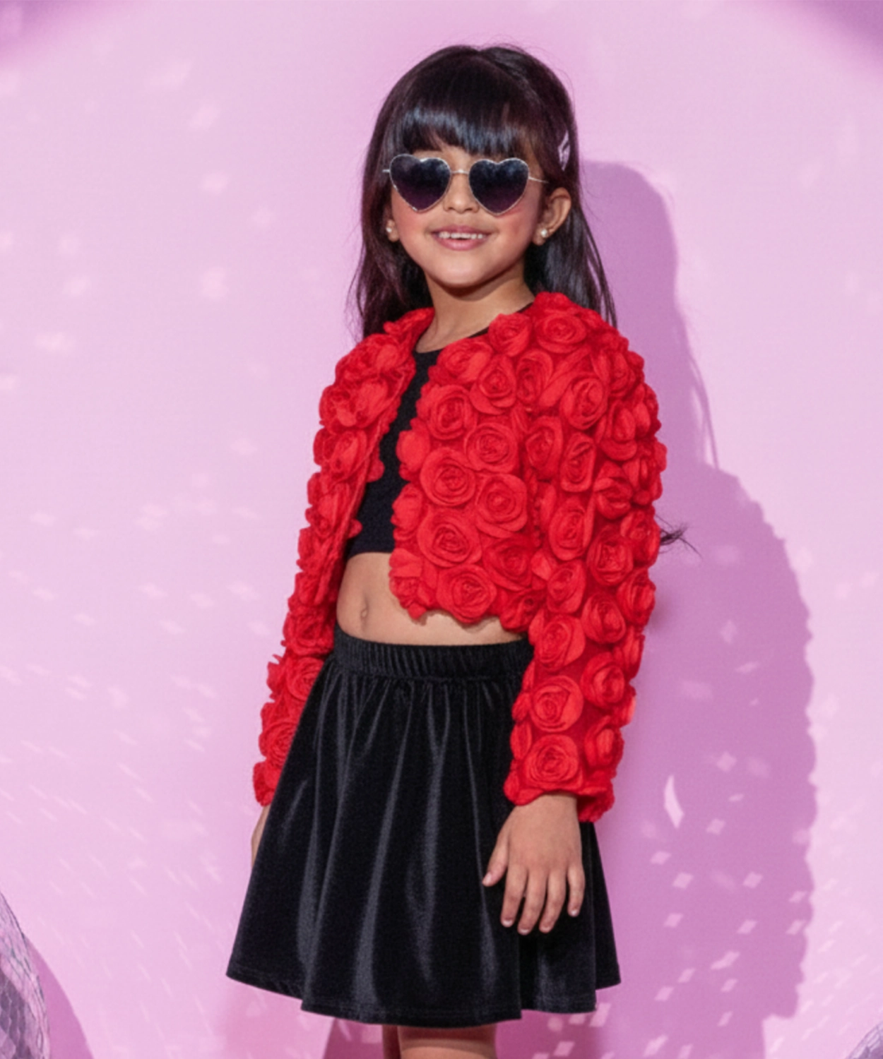 Glam up Girls Red Jacket