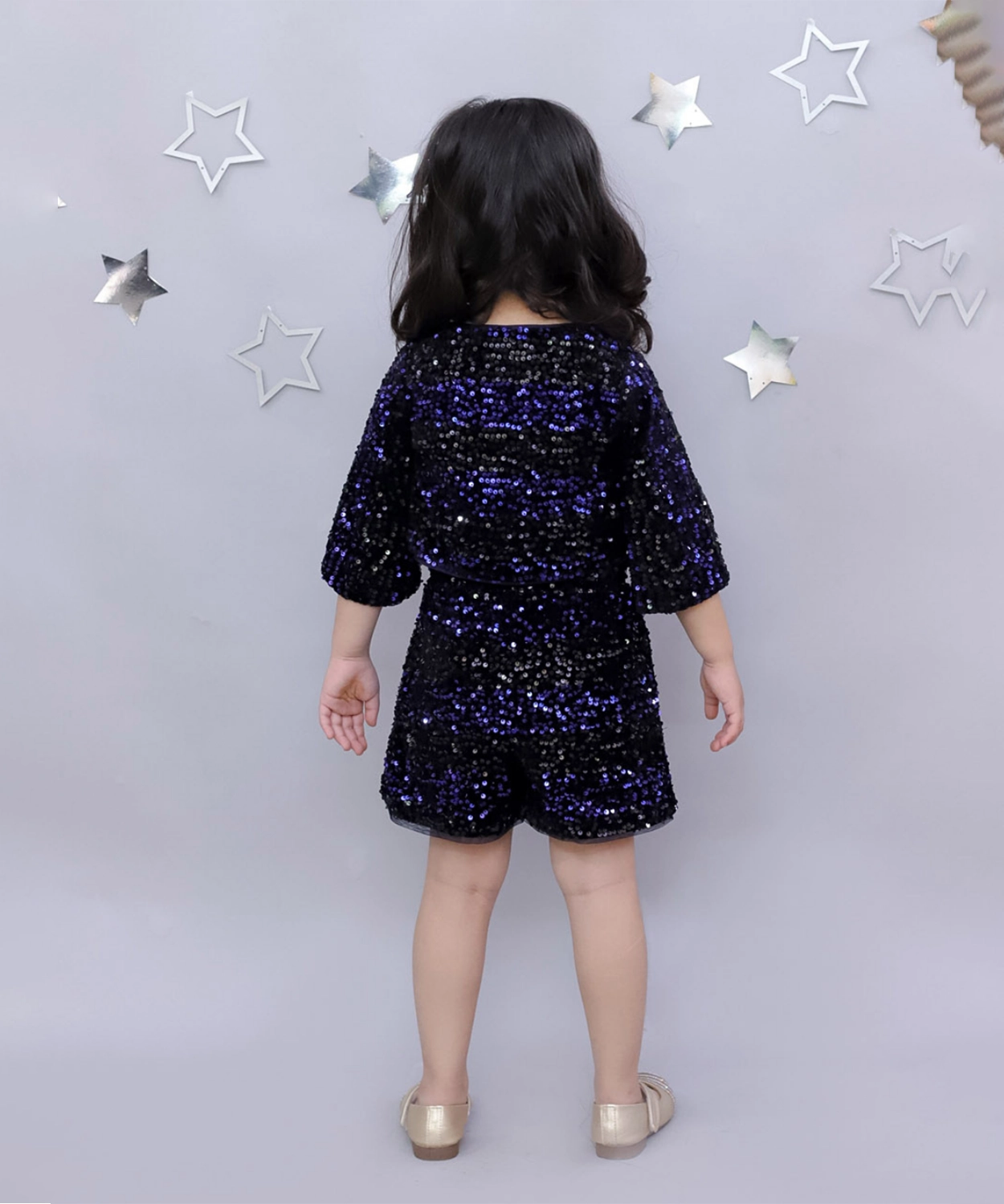 Razzle Dazzle Girls Navy Blue Jacket Bustier and Shorts