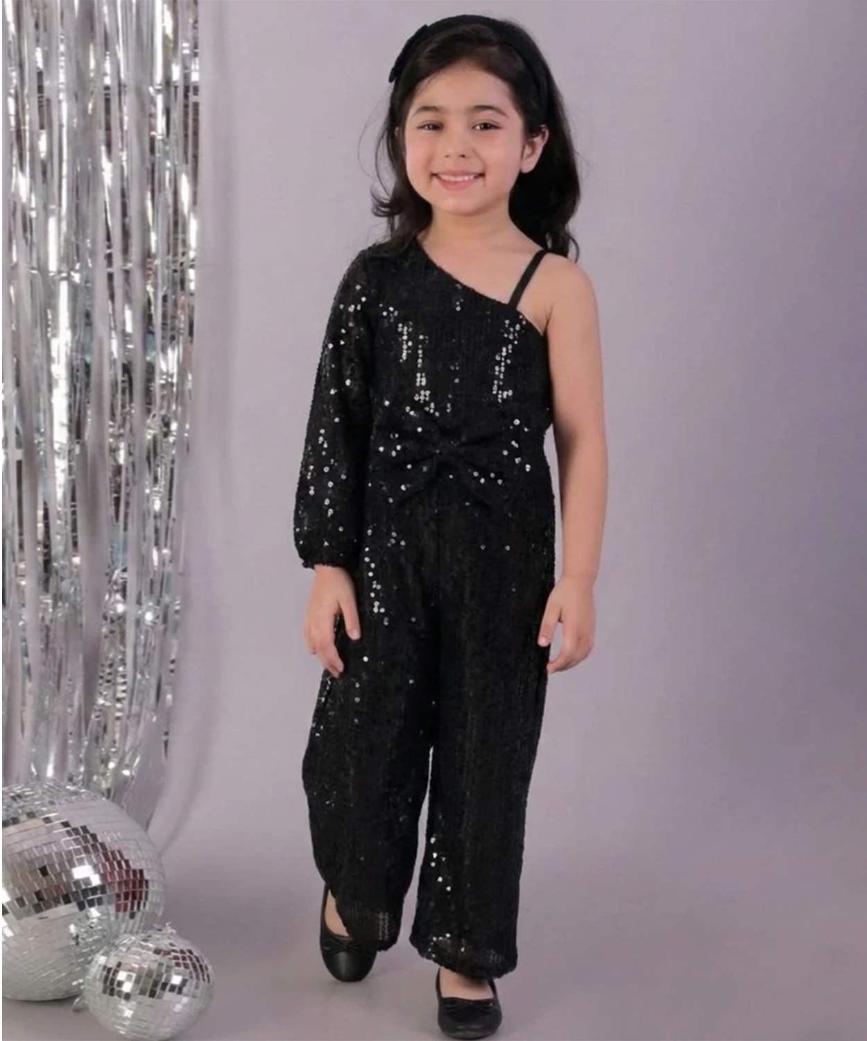 Razzle Dazzle Girls Black Party Jumper
