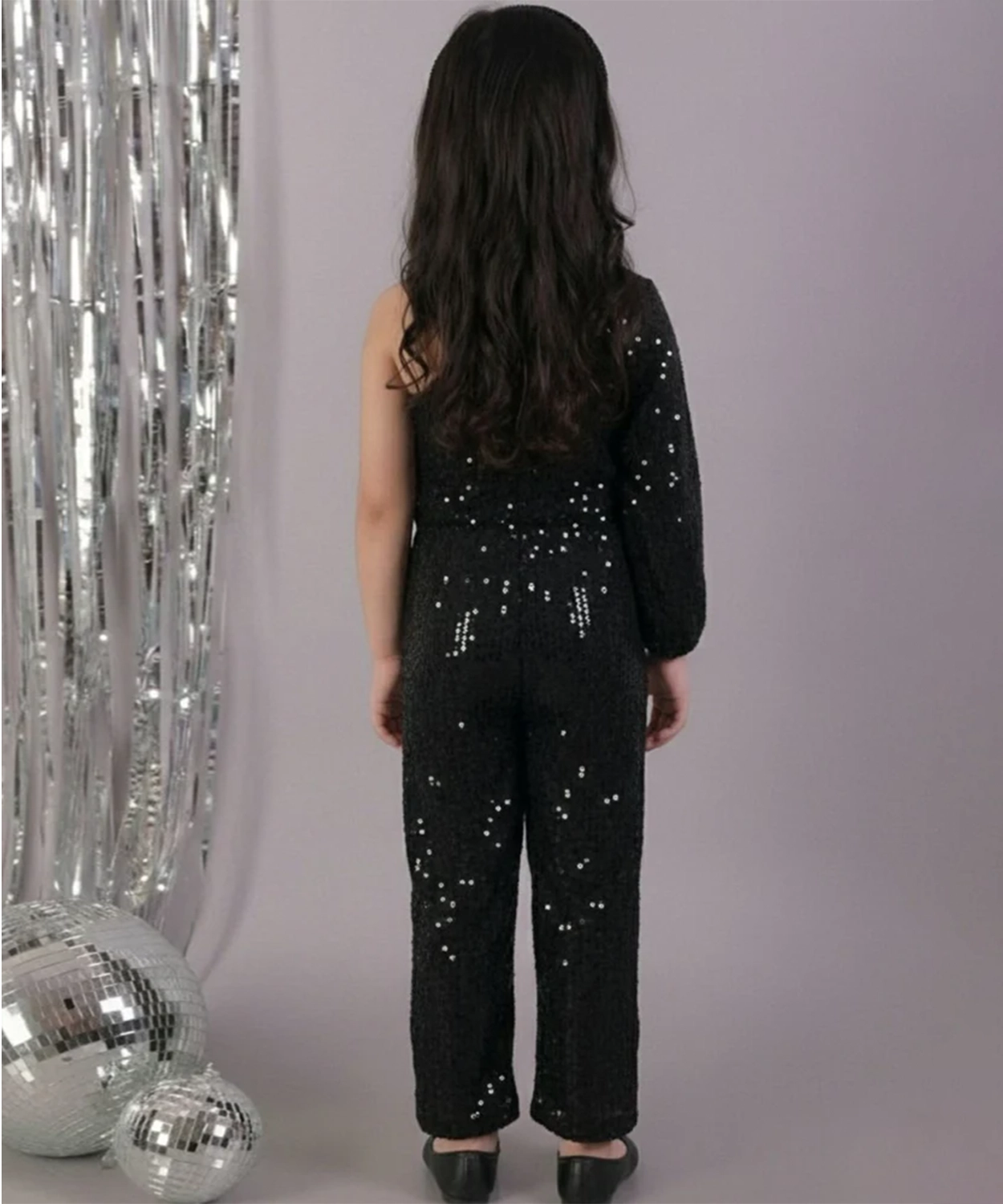 Razzle Dazzle Girls Black Party Jumper