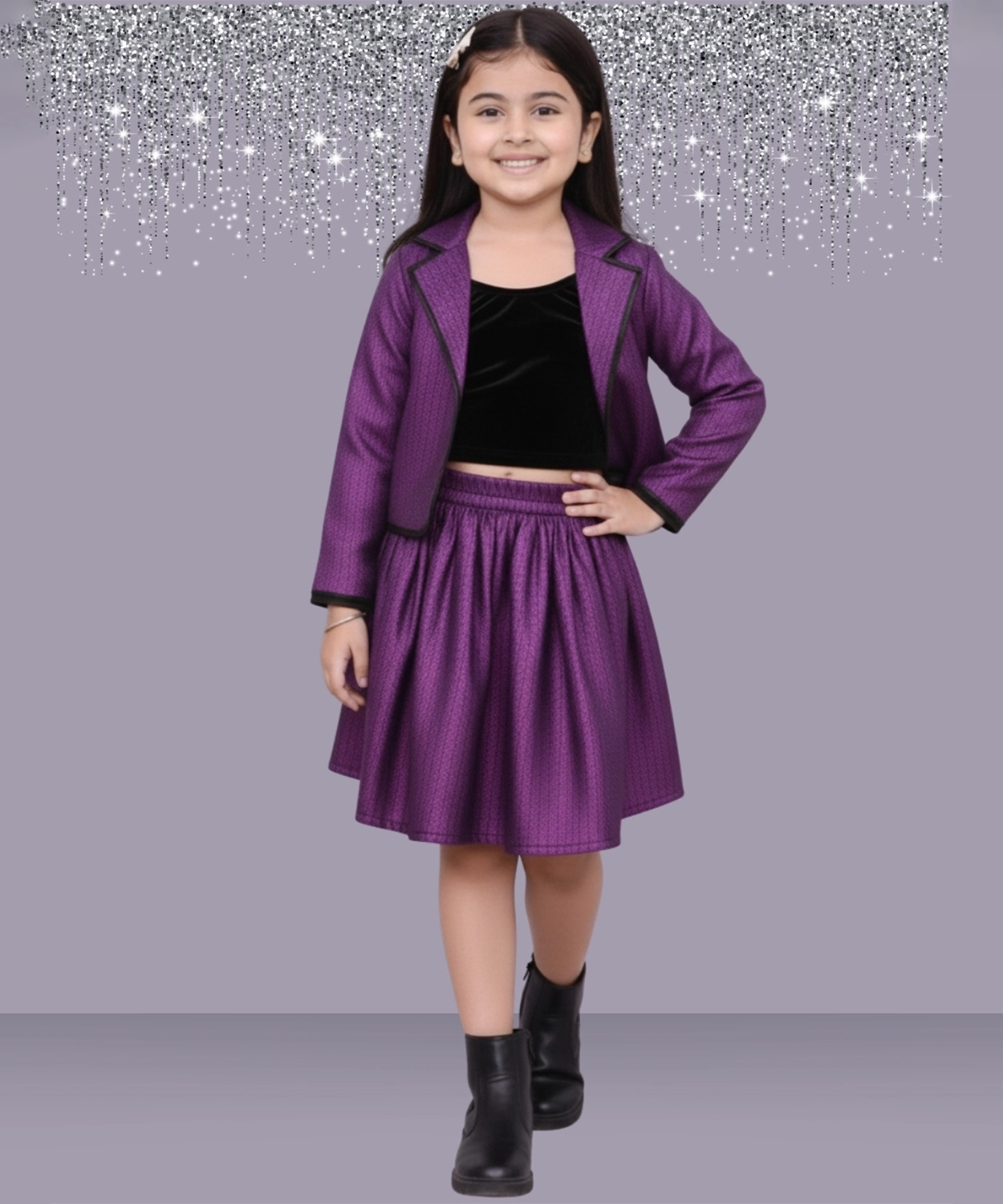 Glam up Girls Party Violet Jacket