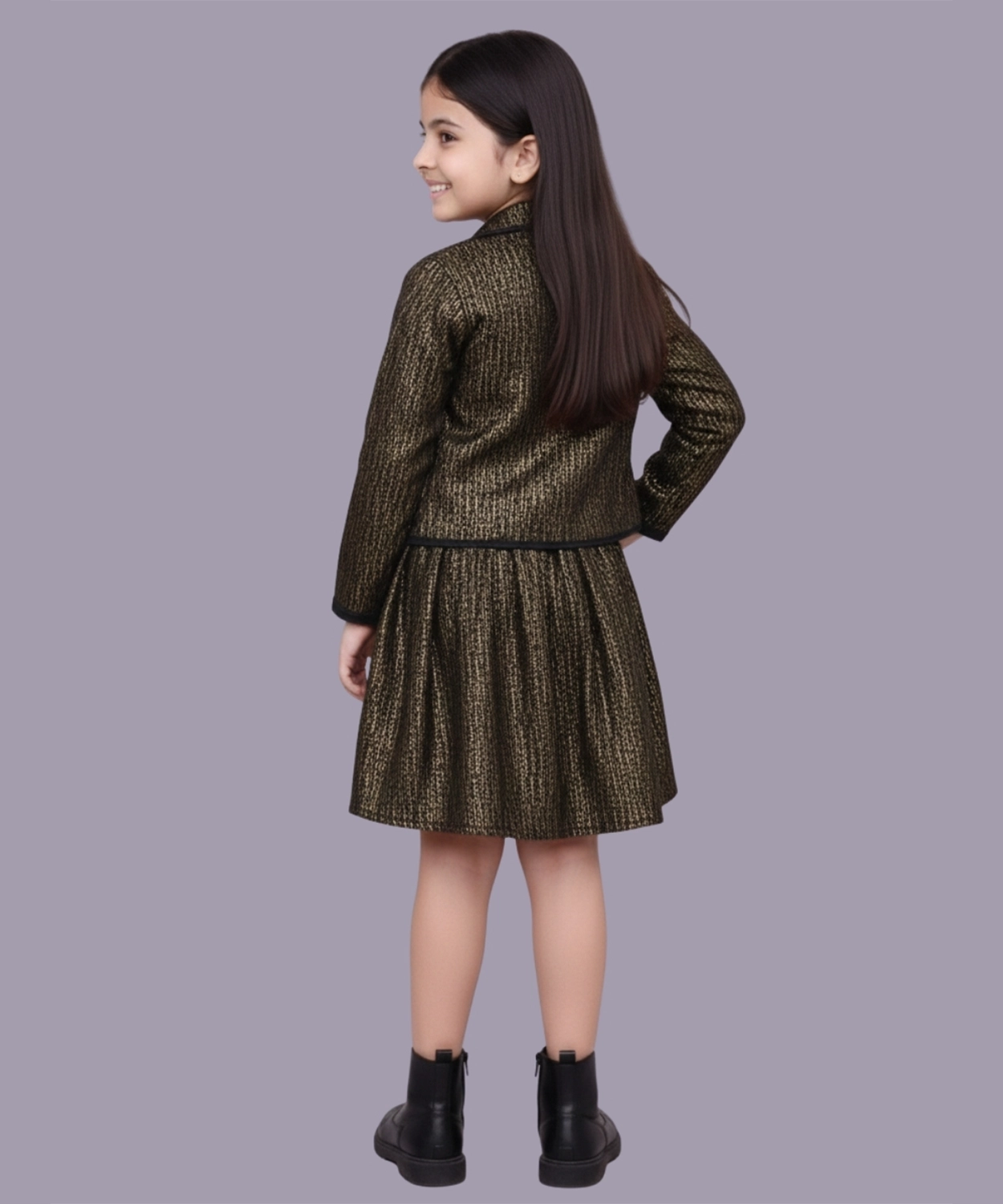 Glam up Girls Party Gold Jacket