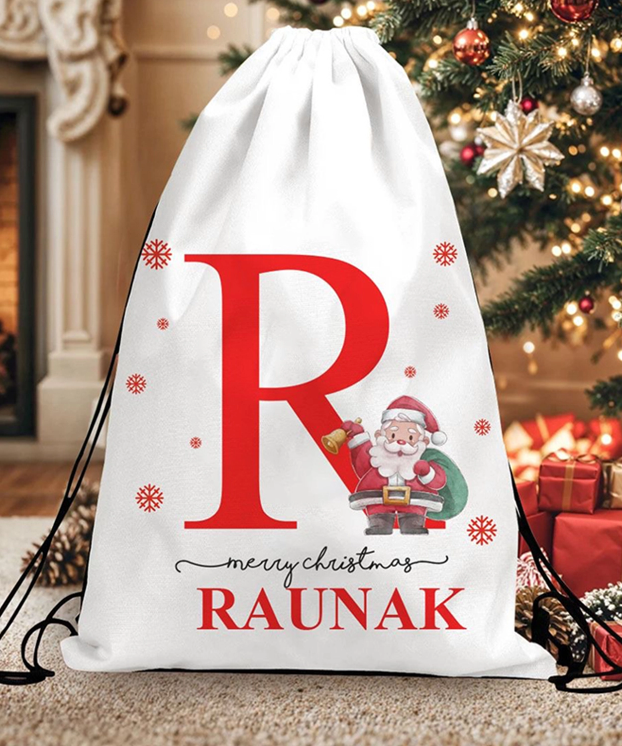 Our Wonderful Traditional Personalised Christmas Sack