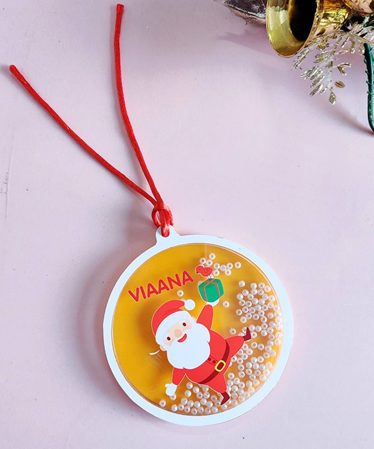 Christmas Tree with our Personalized Shaker Ornaments