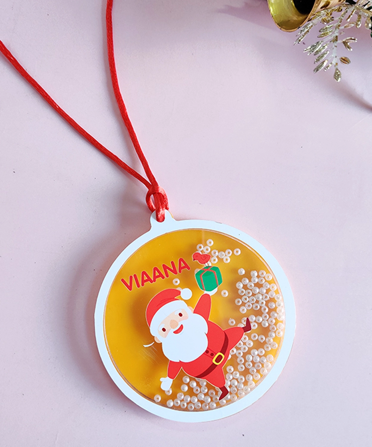 Christmas Tree with our Personalized Shaker Ornaments