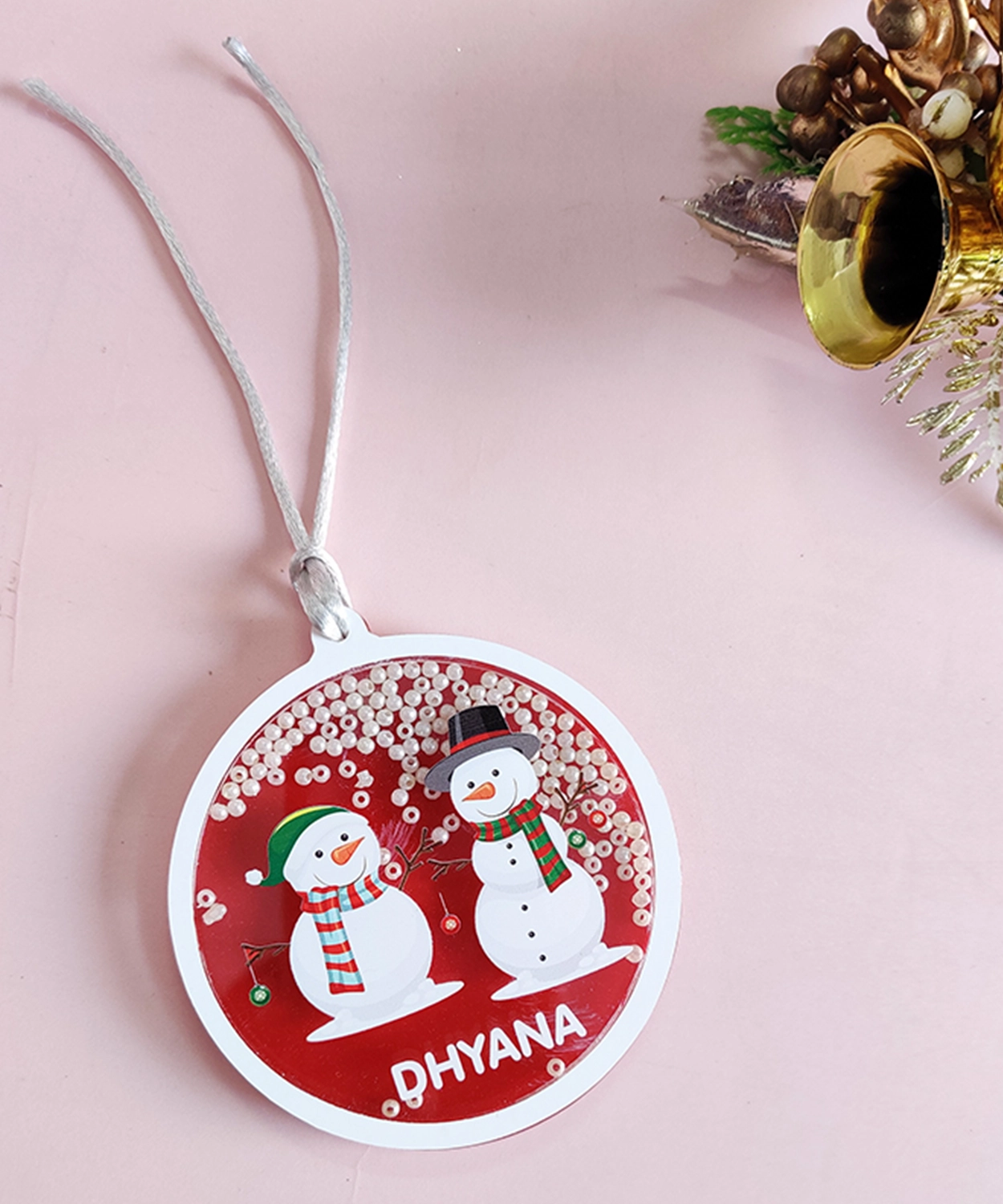 Christmas Tree with our Personalized Shaker Ornaments