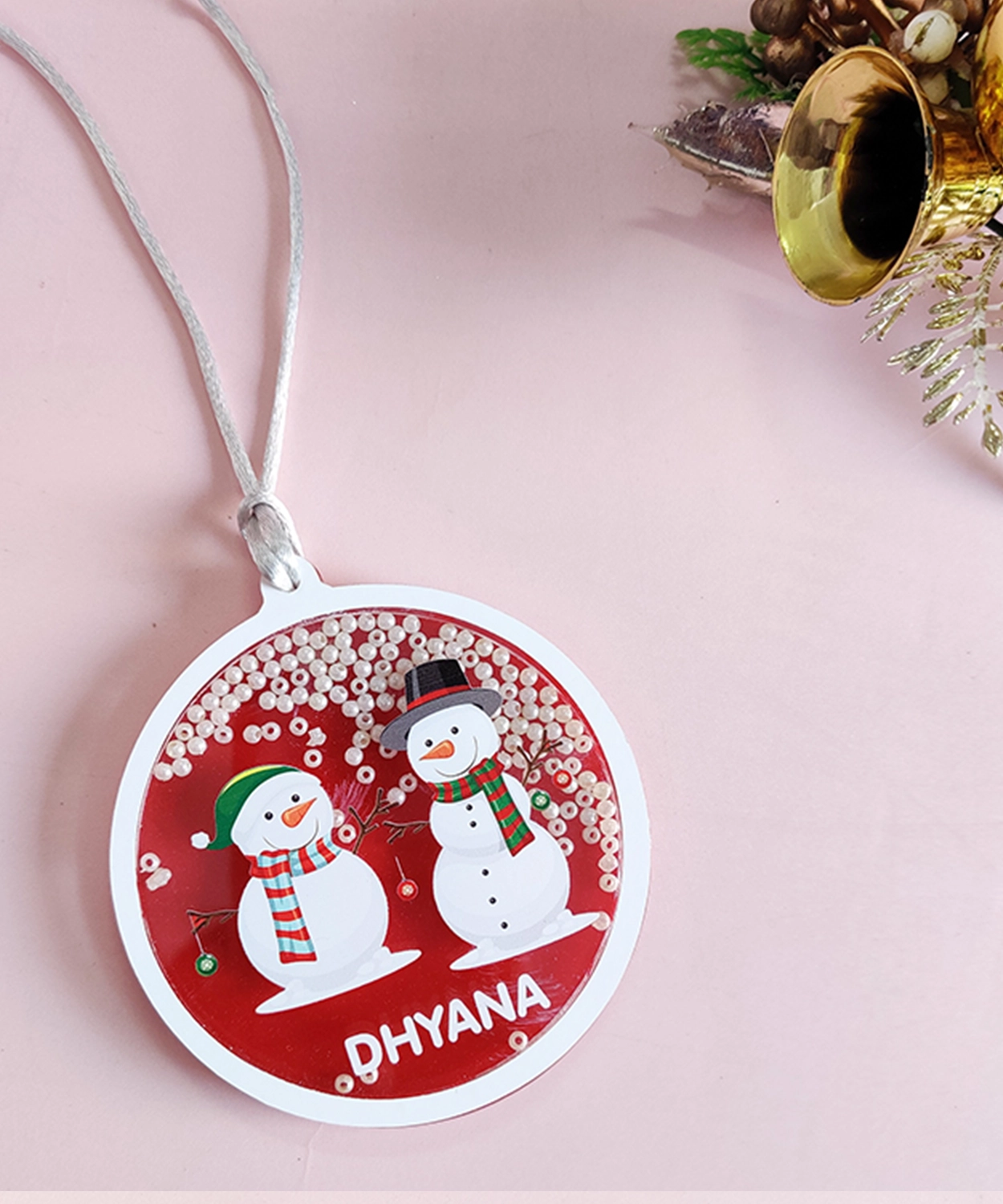 Christmas Tree with our Personalized Shaker Ornaments