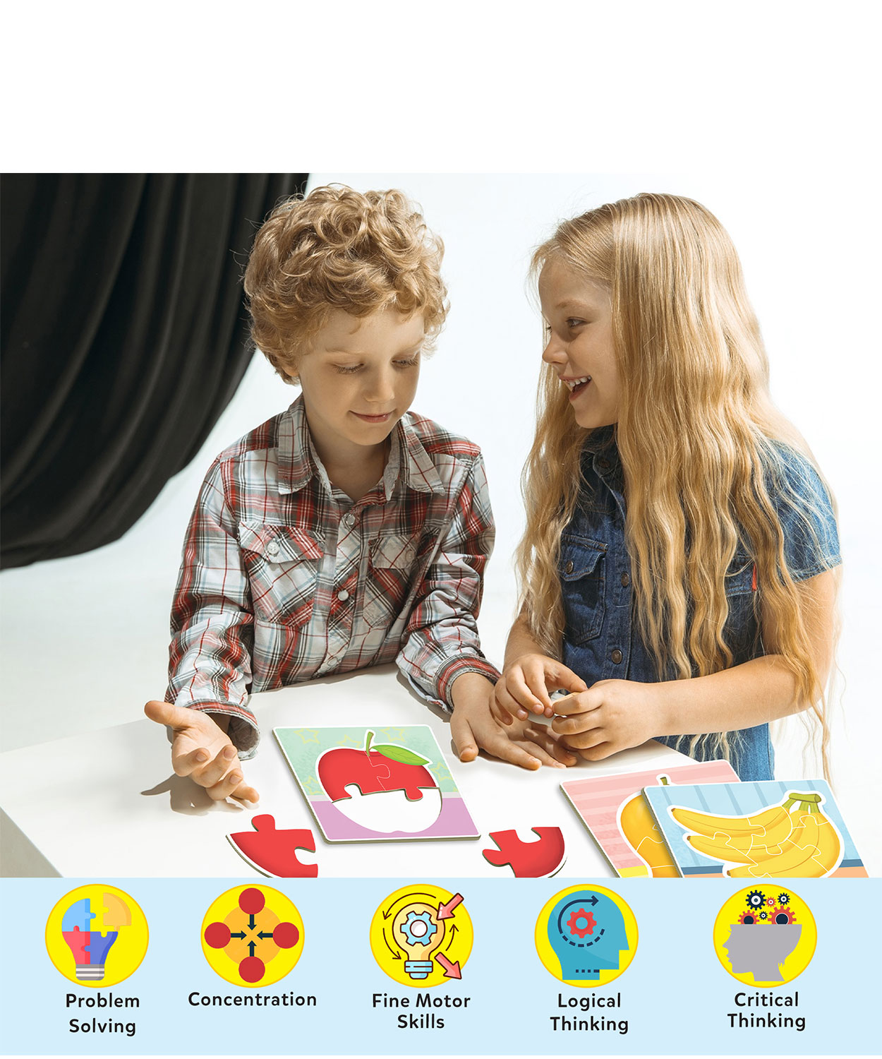 Fruits - Fun & Educational Jigsaw Puzzle Set