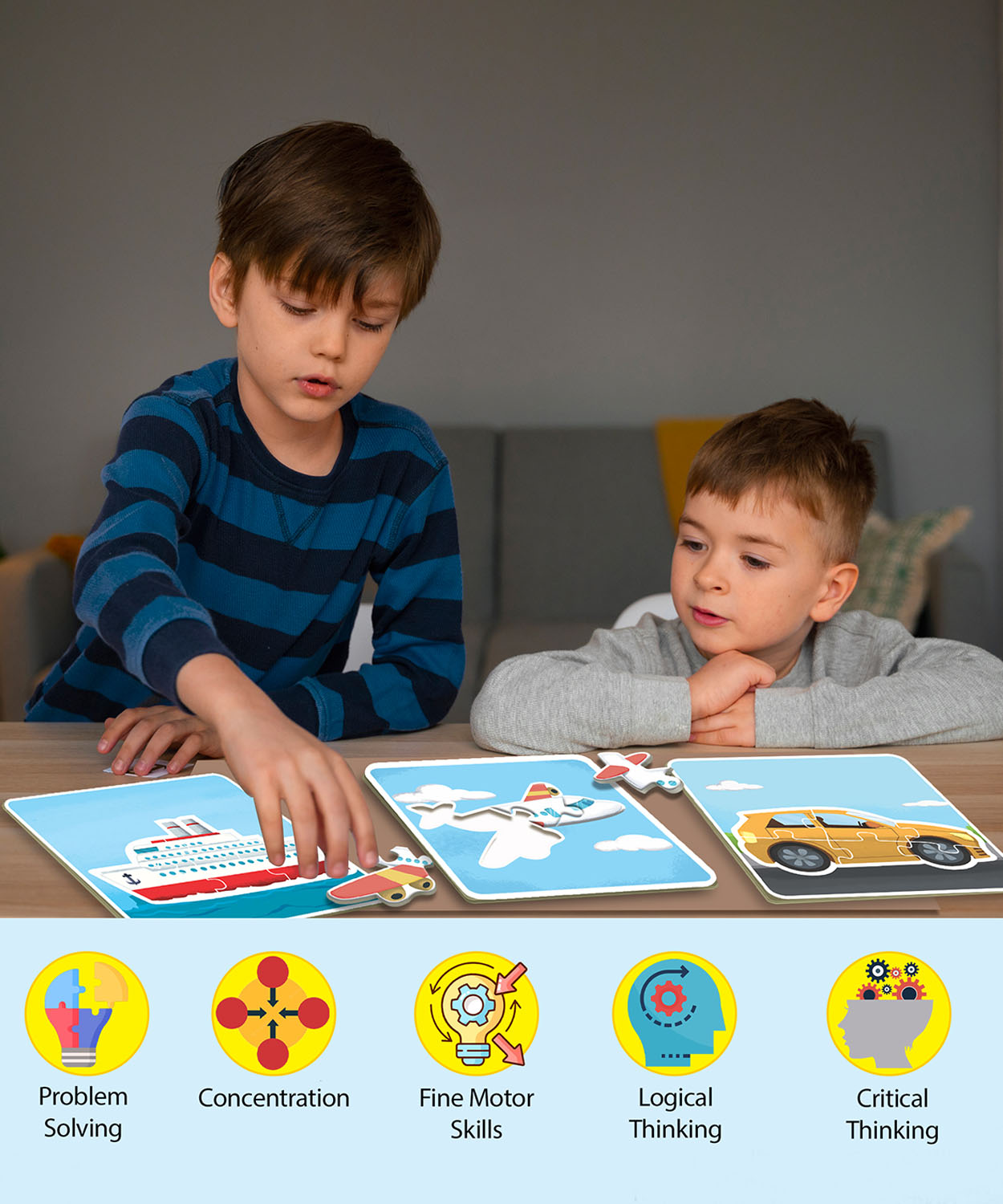 Modes Of Transport - Fun & Educational Jigsaw Puzzle Set