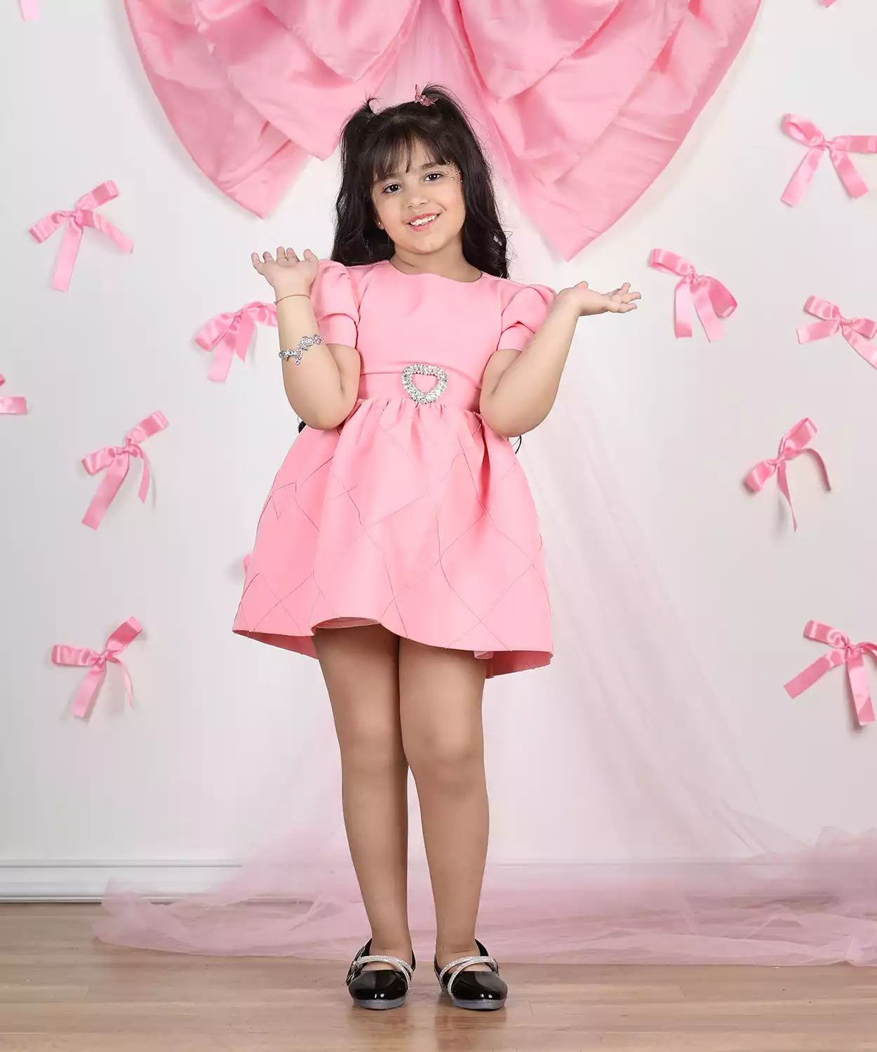 Dress With Broach Detailing