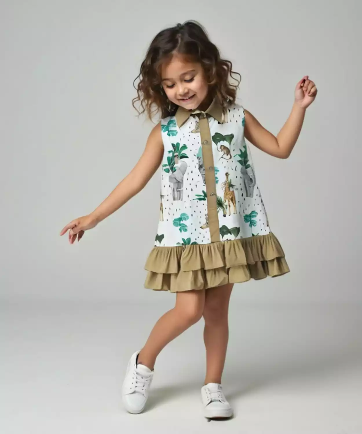Wild Adventures Cotton Safari Dress