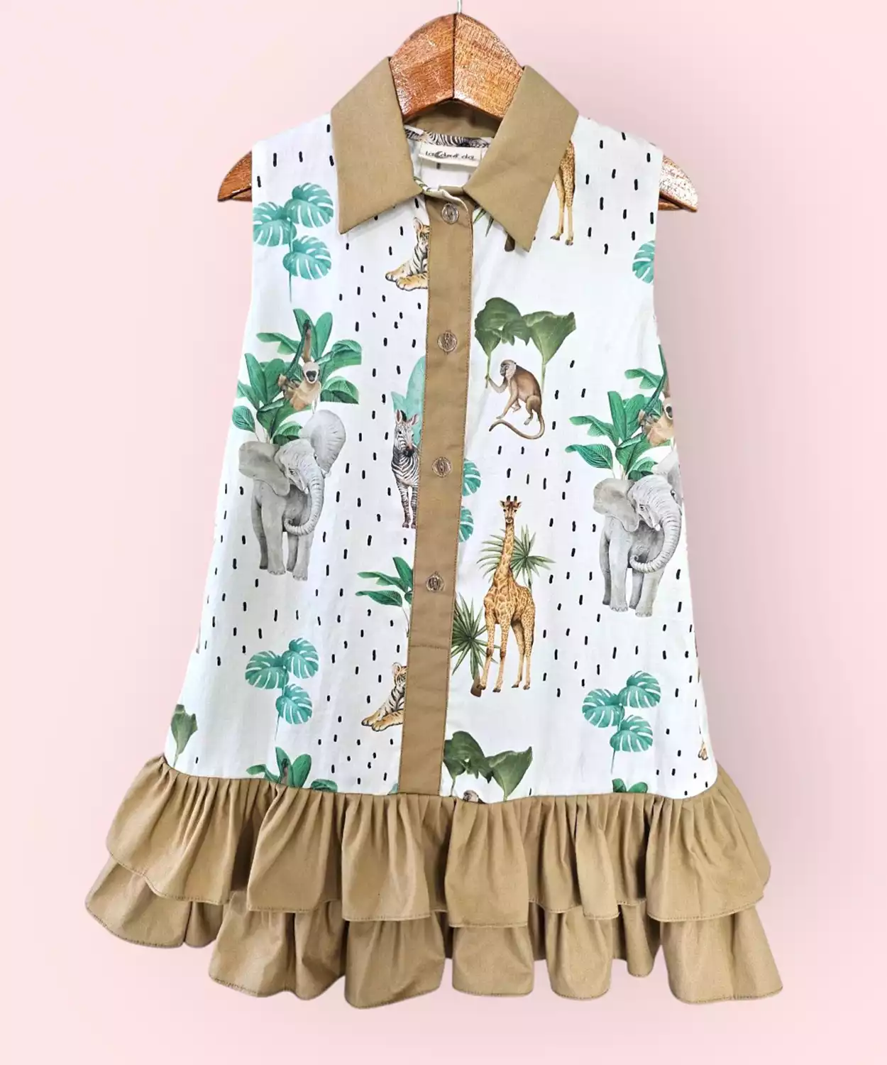 Wild Adventures Cotton Safari Dress