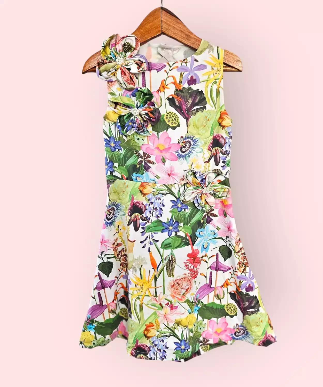 Botanical Bloom Colourful Cotton Dress