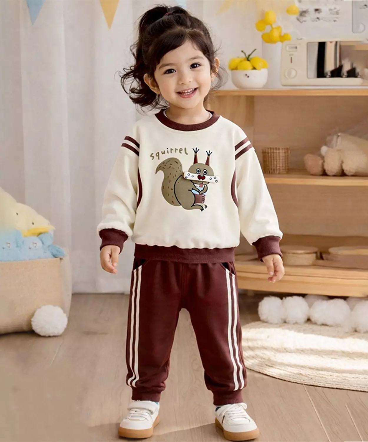 Brown Squirrel Tracksuit Set