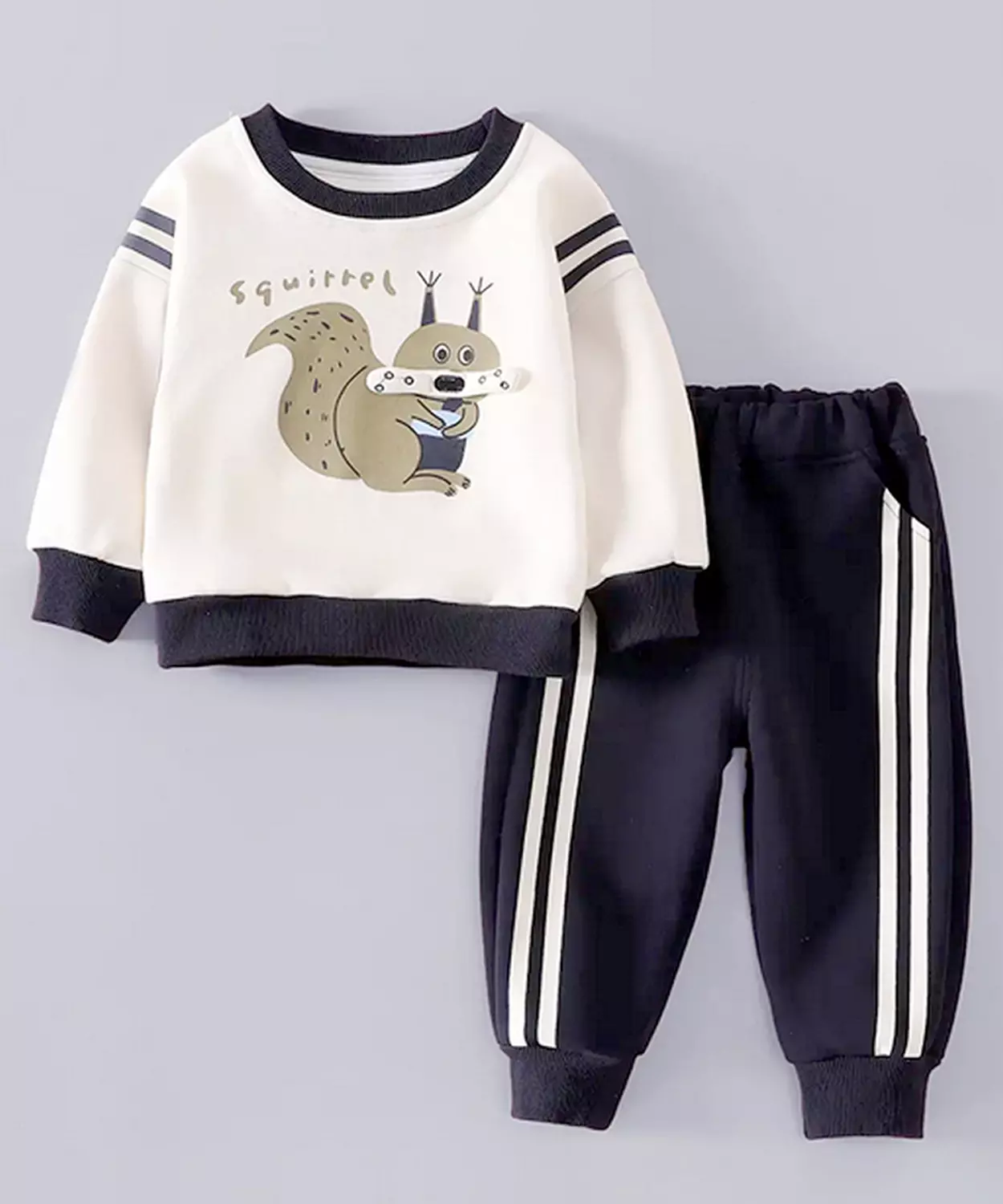 Navy Squirrel Tracksuit Set