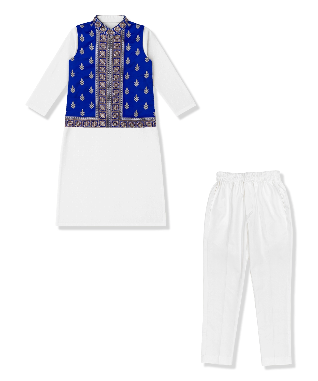 Hand Work Embroidery Bundi Set For Boy