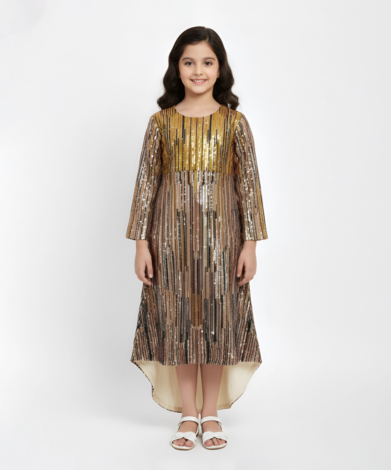 Sequence Multicolour Gown For Girl