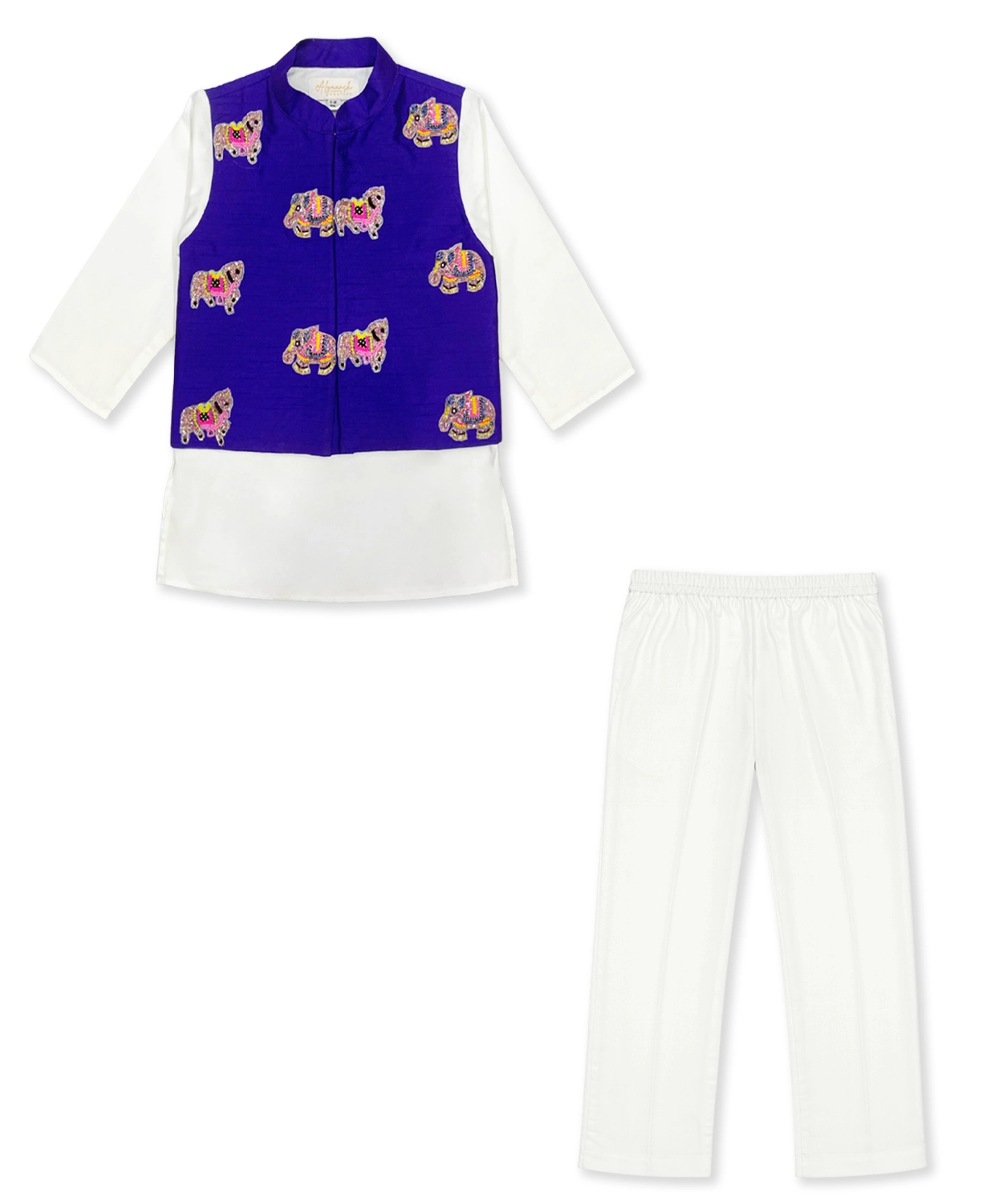 Embroidered Bundi Set For Boy