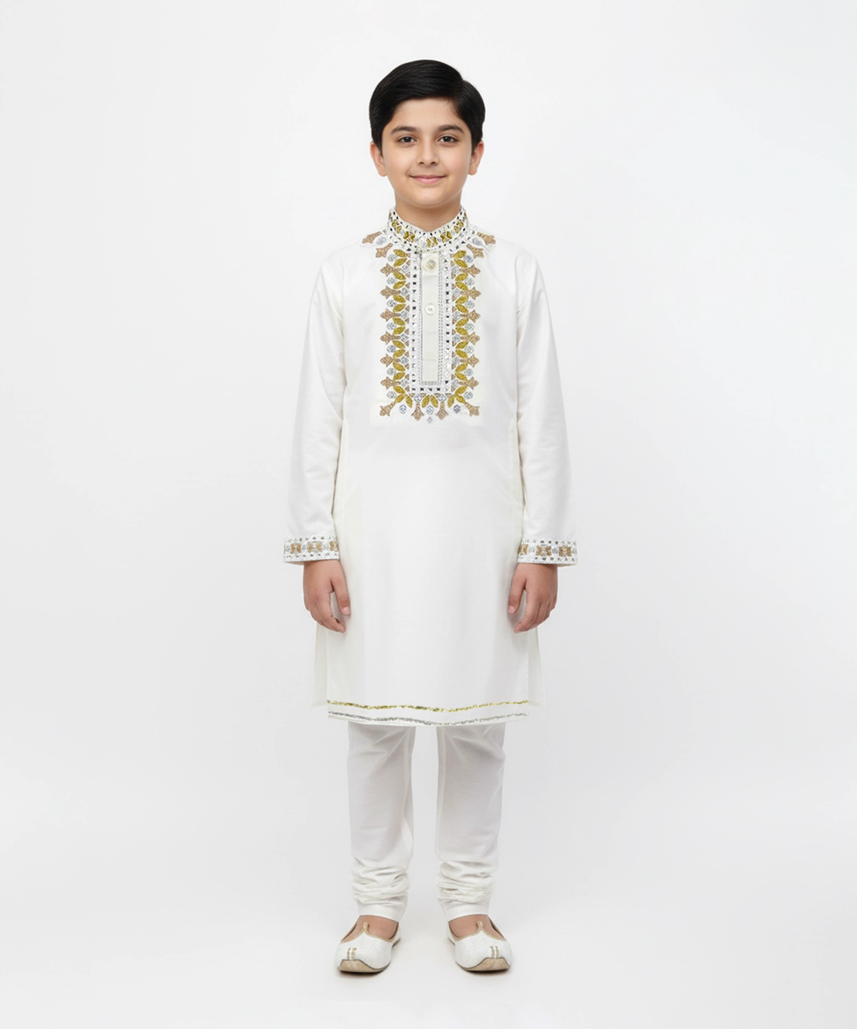 Embroidered Kurta Set For Boy