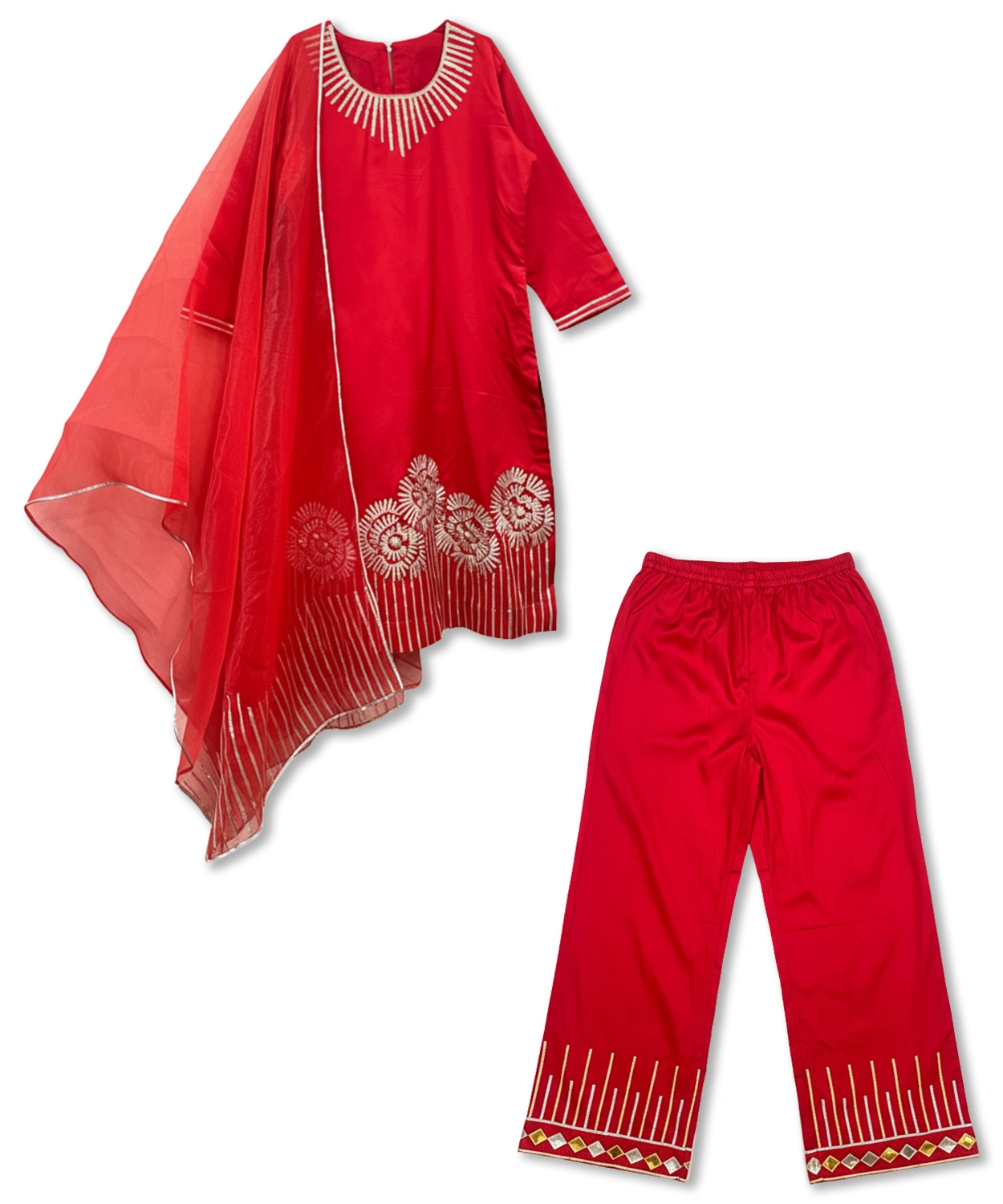 Gota Work Suit For Girl