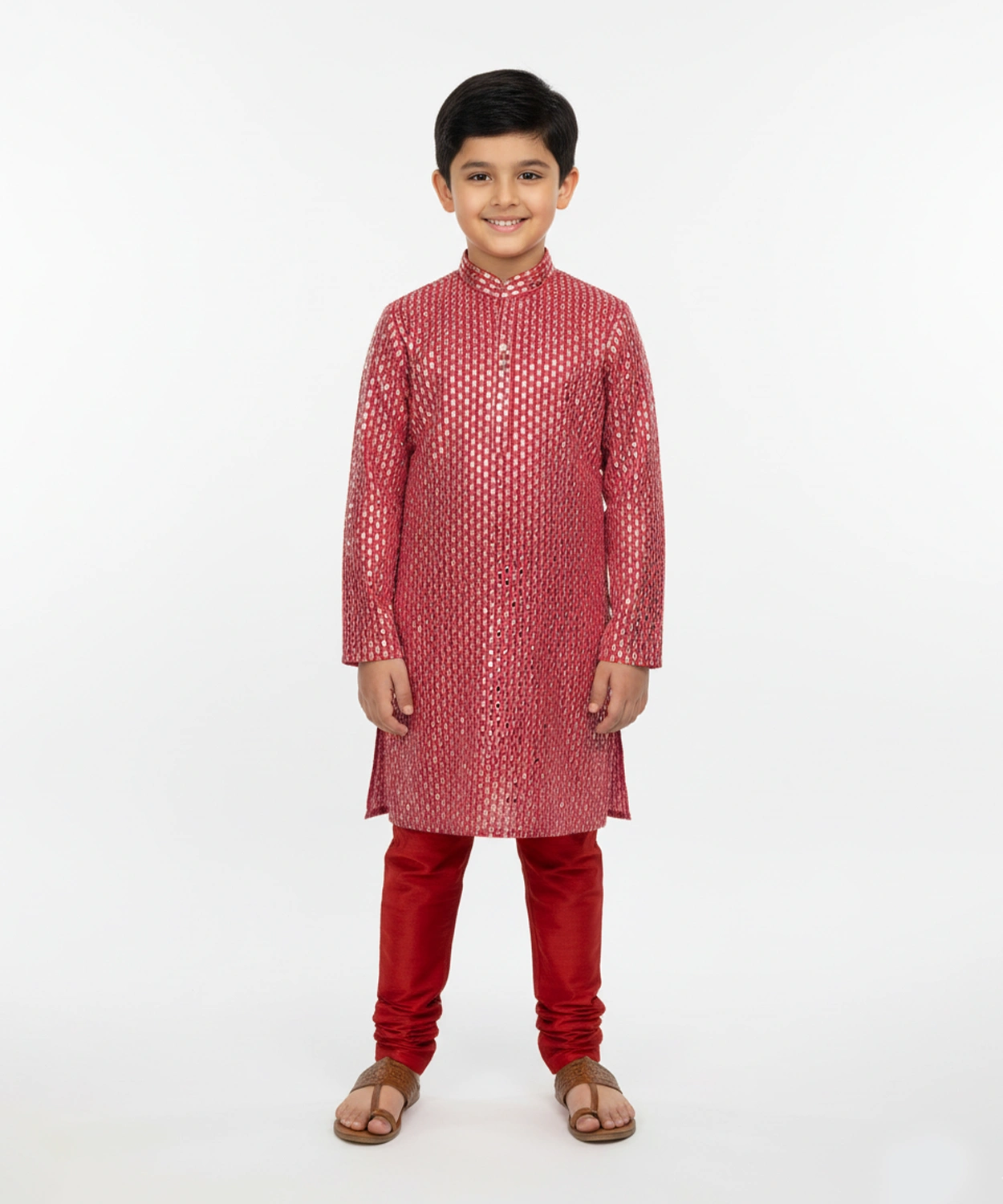 Mirror Work Embroiderd Kurta Set Boy Boy
