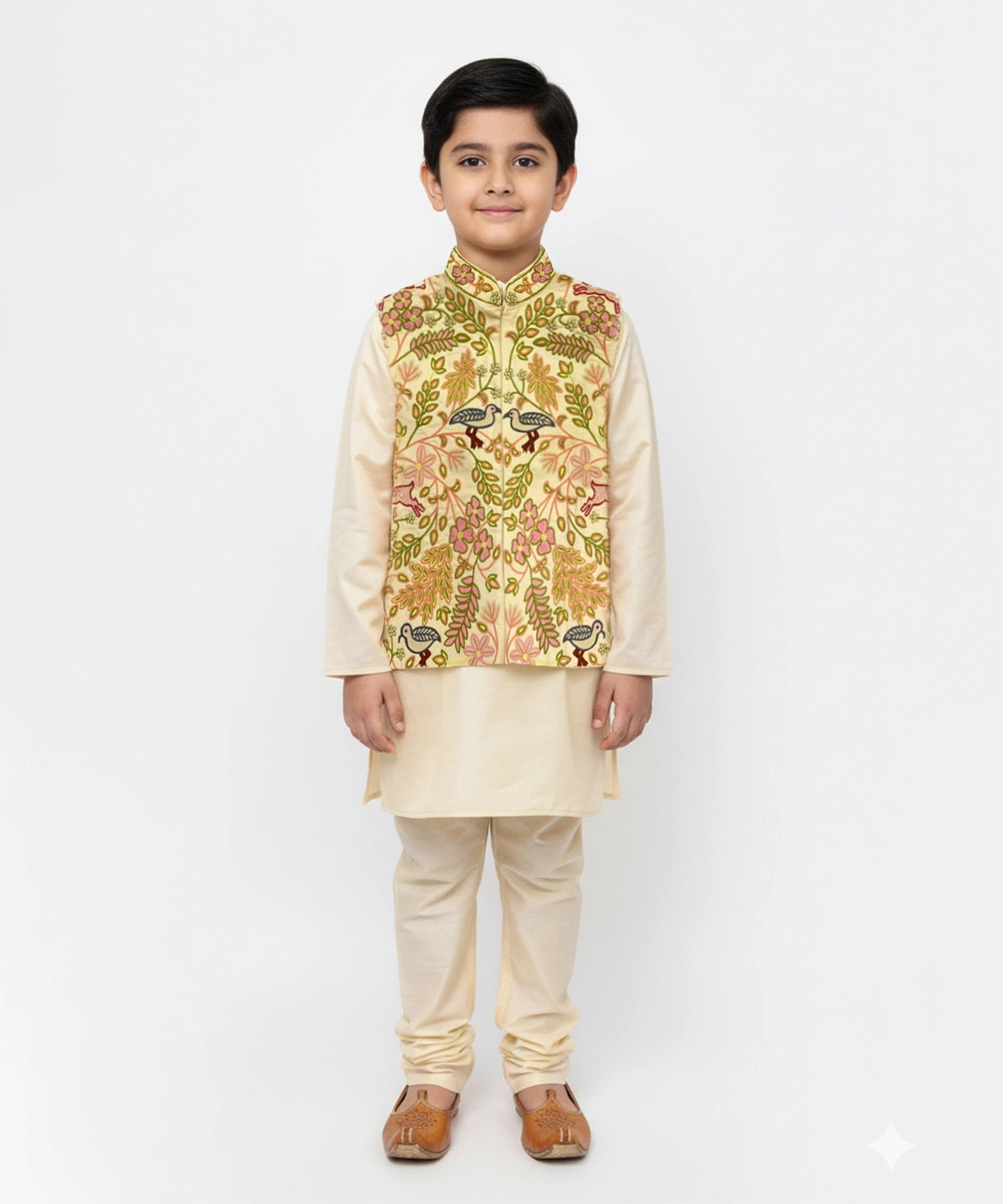 Embroidered Bandi Set For Boy