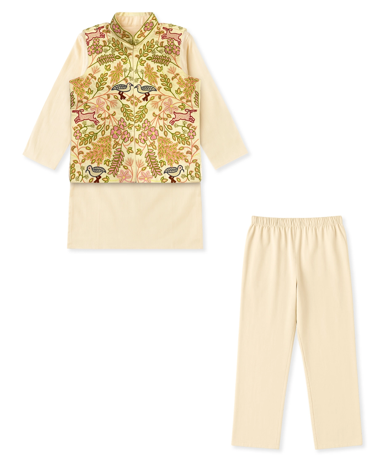 Embroidered Bandi Set For Boy