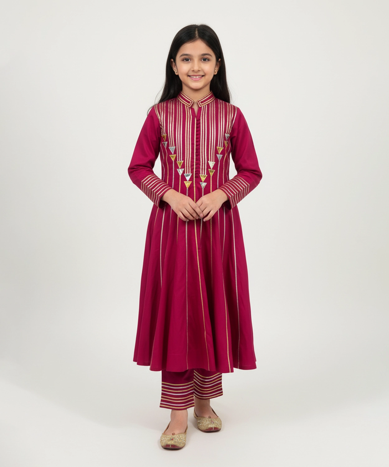 Gota Work Suit For Girl