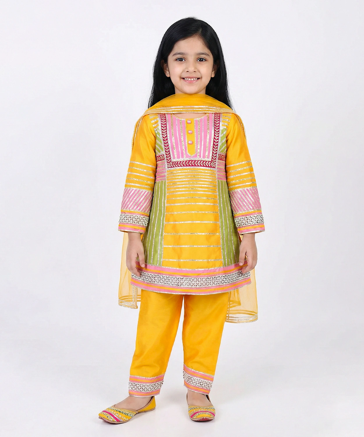 Gota Patti Worked Suit Set With Duppatta