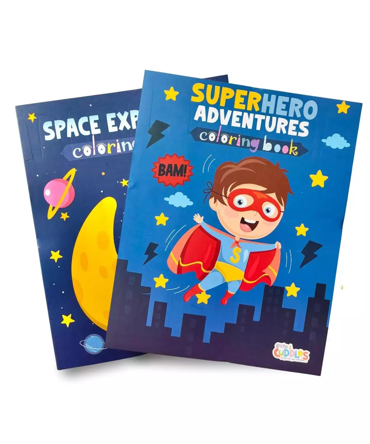 Astro & Superhero Design Colouring Book for kids (Pack of 2)