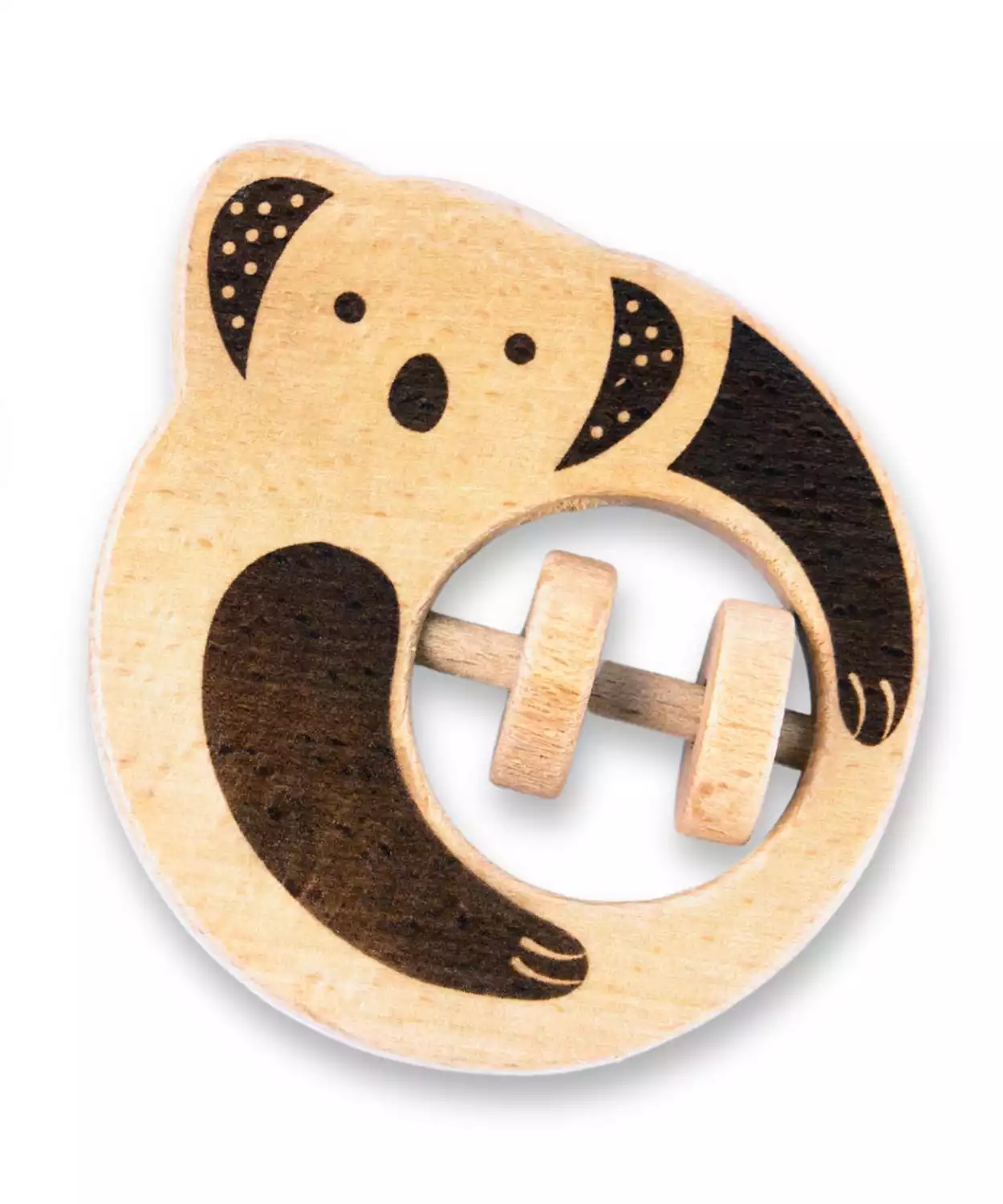 1Pc Wooden Animal Shape Rattles For Kids (Koala)
