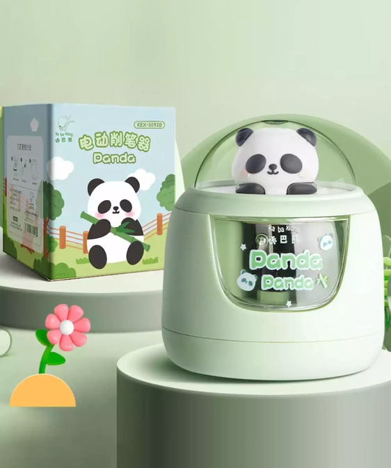 Panda Design Electric Pencil Sharpener For Kids