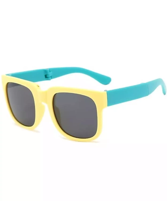 Foldable Sunglasses For Kids 1Pc- Yellow