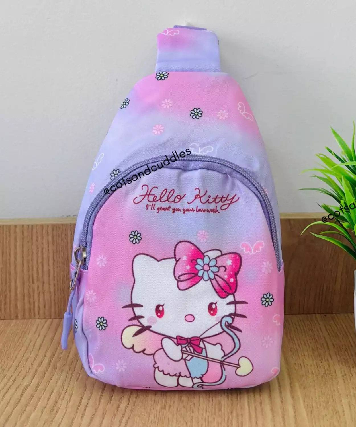 The Mini Cartoon Print Crossbody Bag For Kids- Hello Kitty