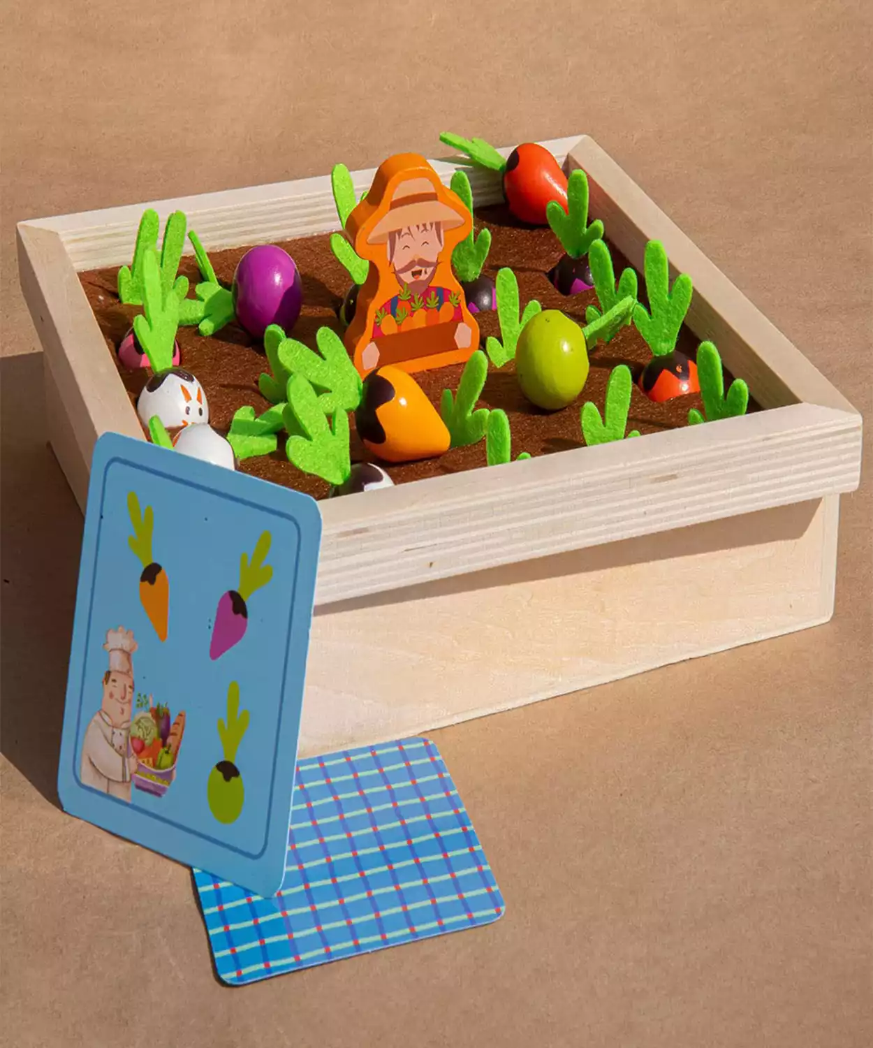 Wooden Harvest Farm Memory Game