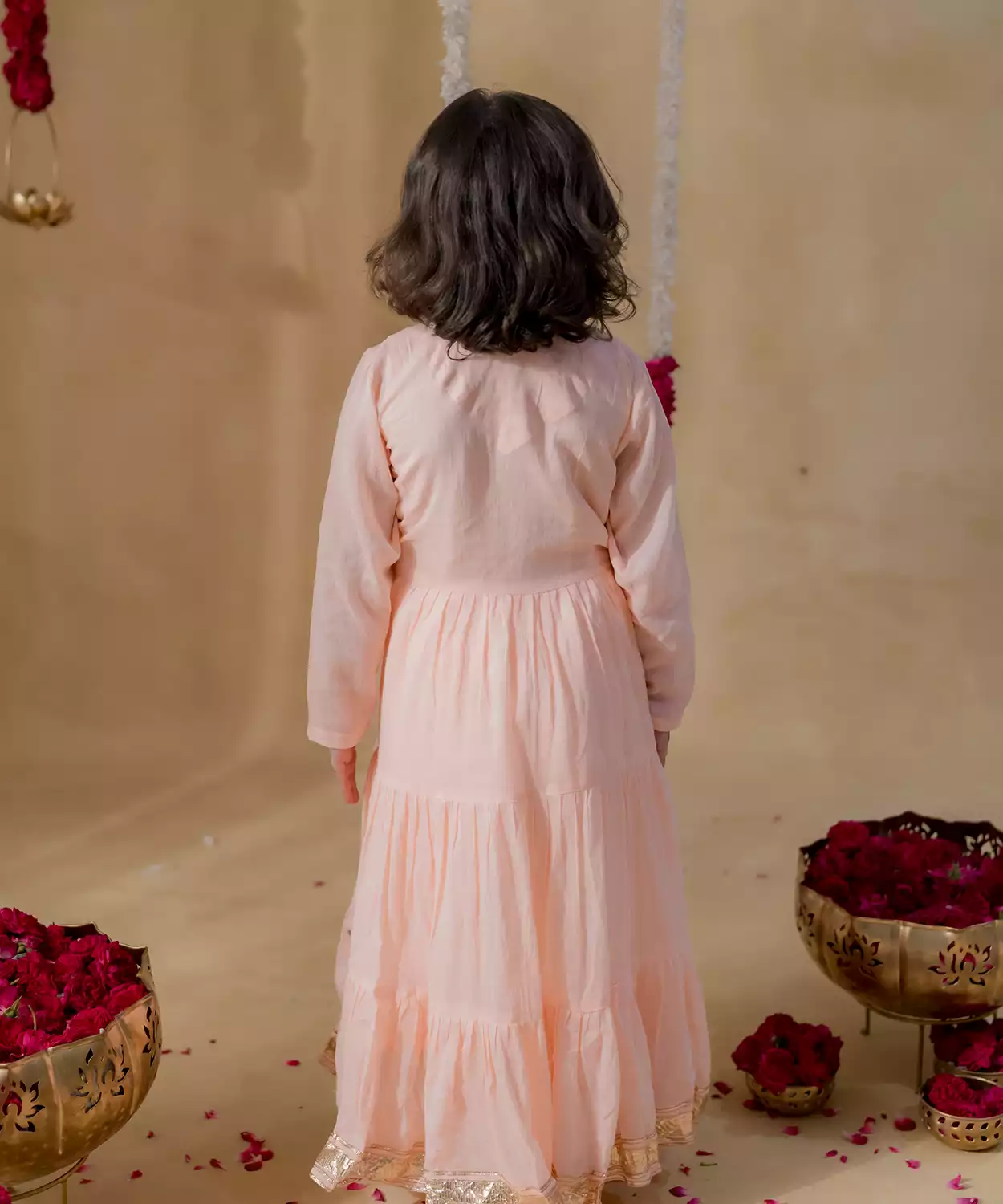 Meher Tiered Malmal Anarkali Set