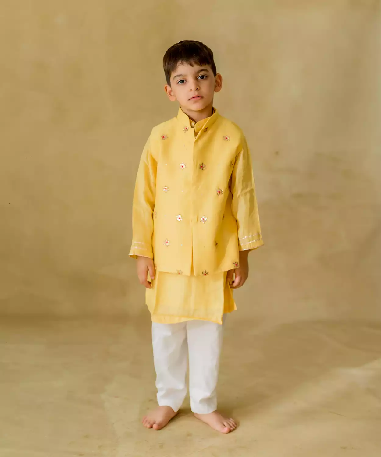 Yellow Starburst Jacket Set