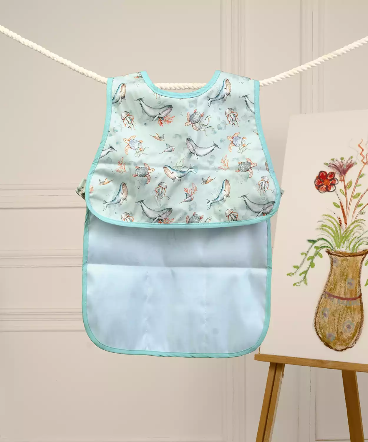 Maritime Magic Little Artist Apron With Canvas Bag